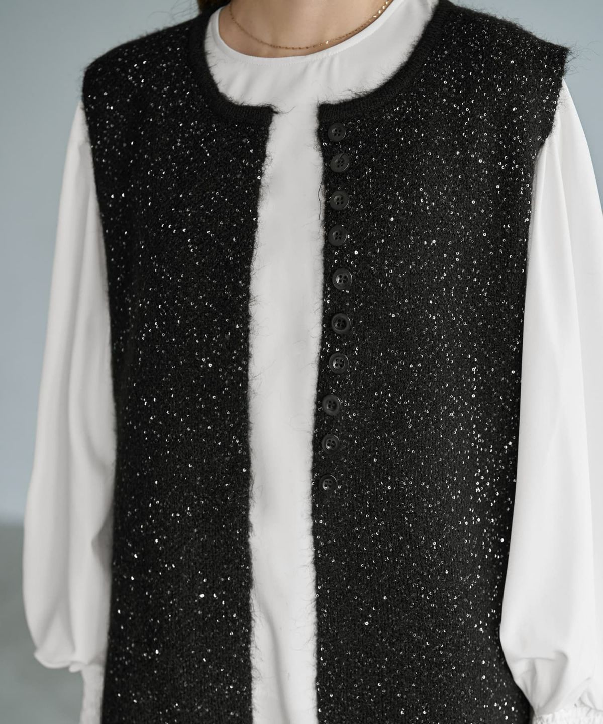 着用イメージ 166cm ブラック