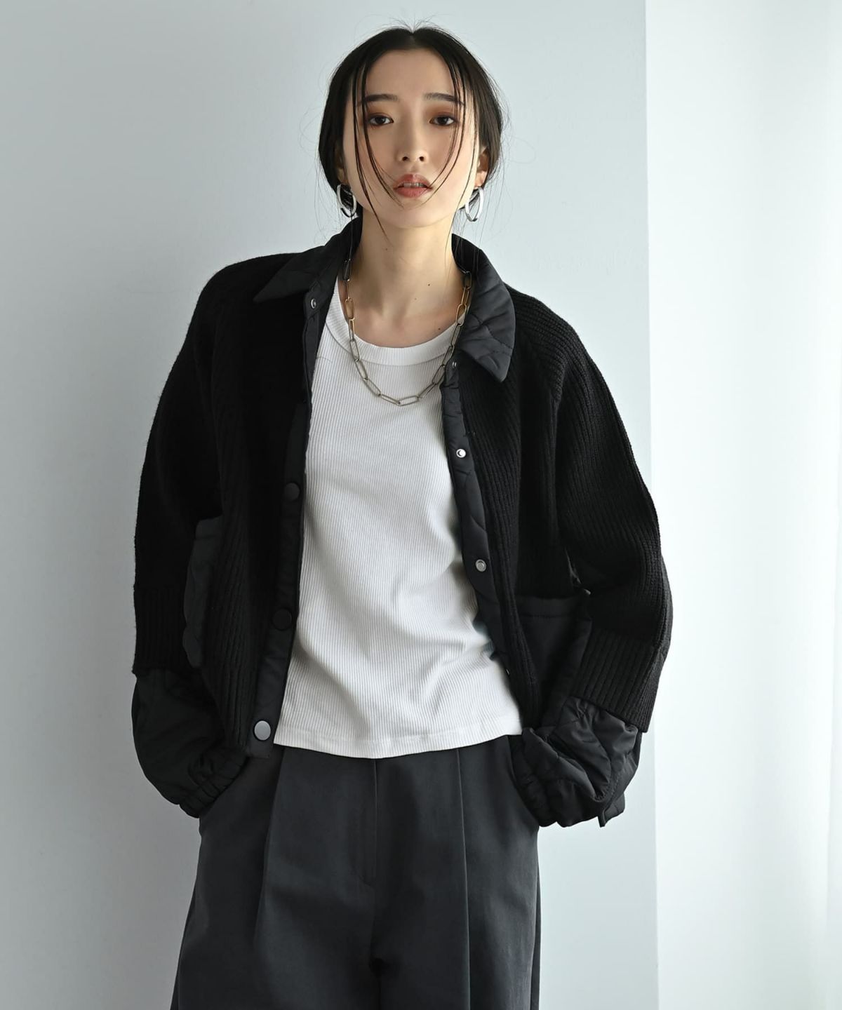 着用イメージ 169cm ブラック