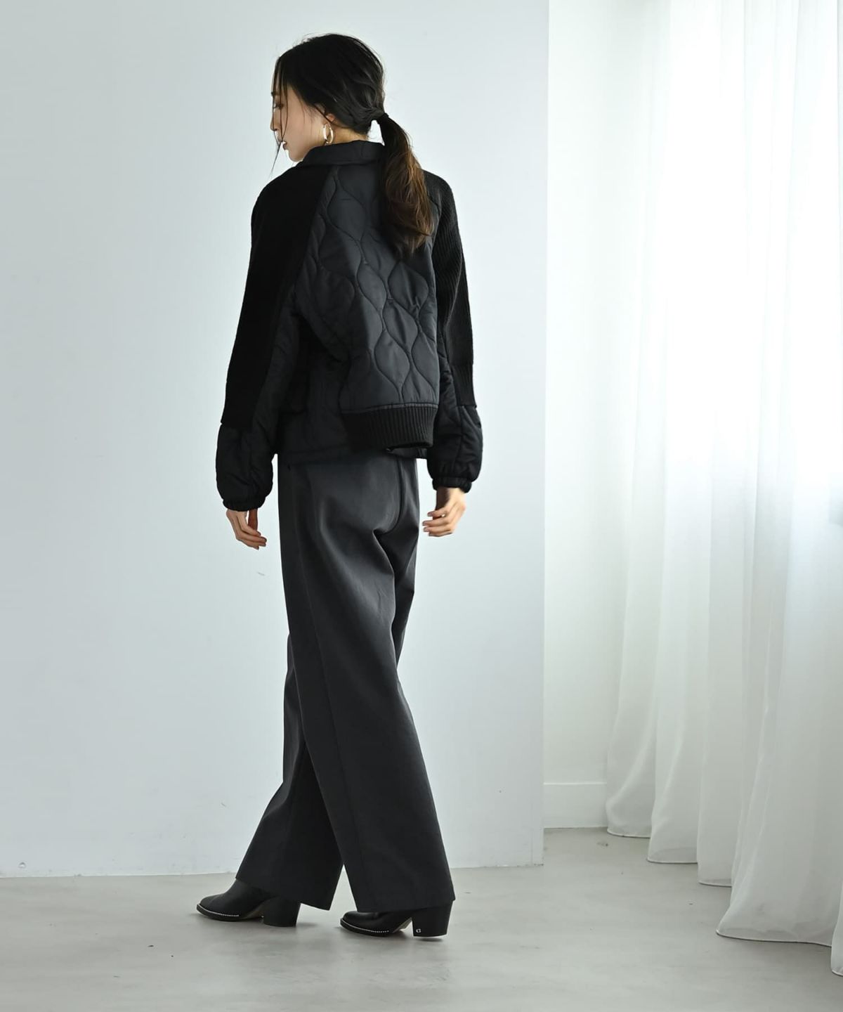 着用イメージ 169cm ブラック