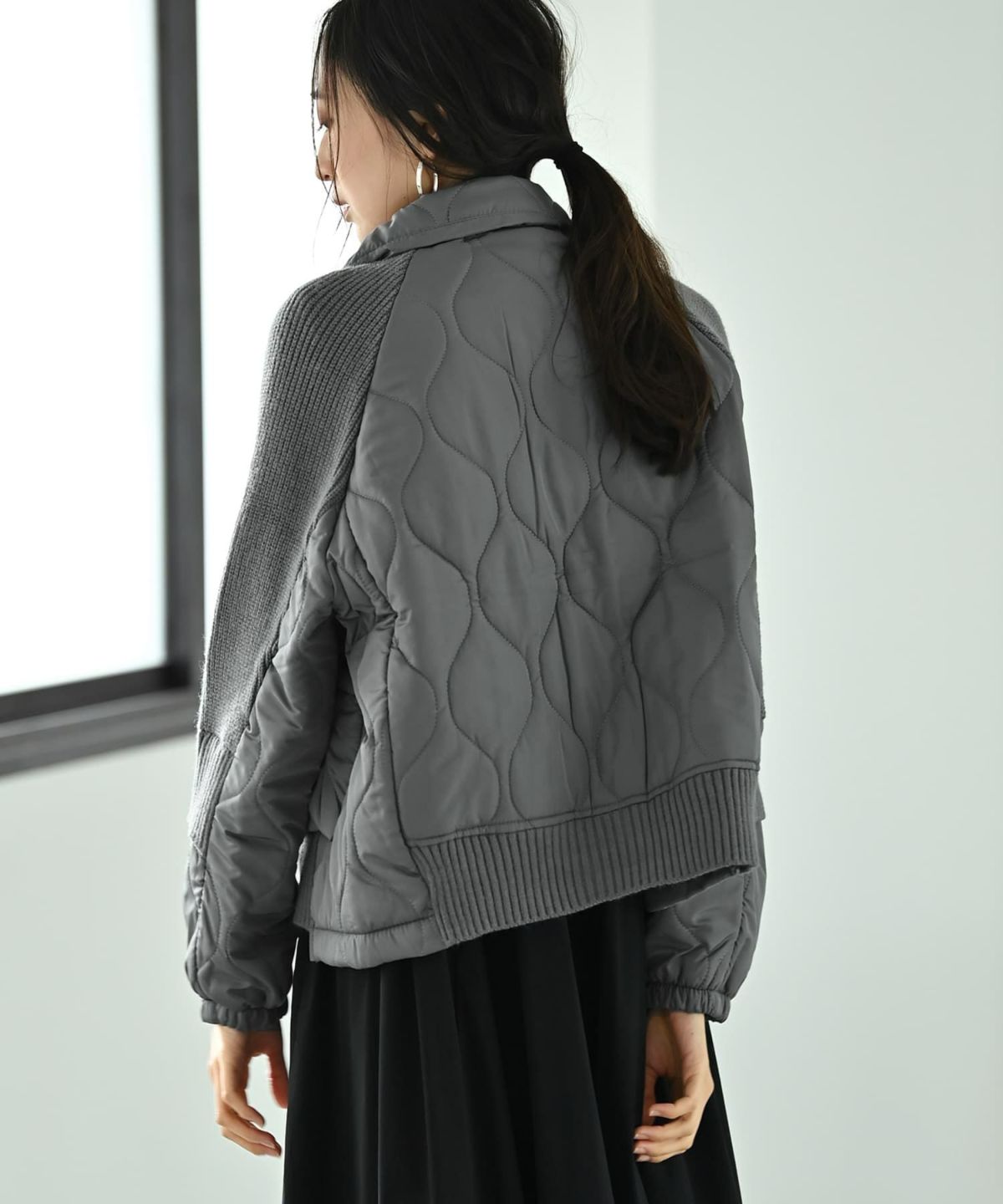 着用イメージ 169cm グレー