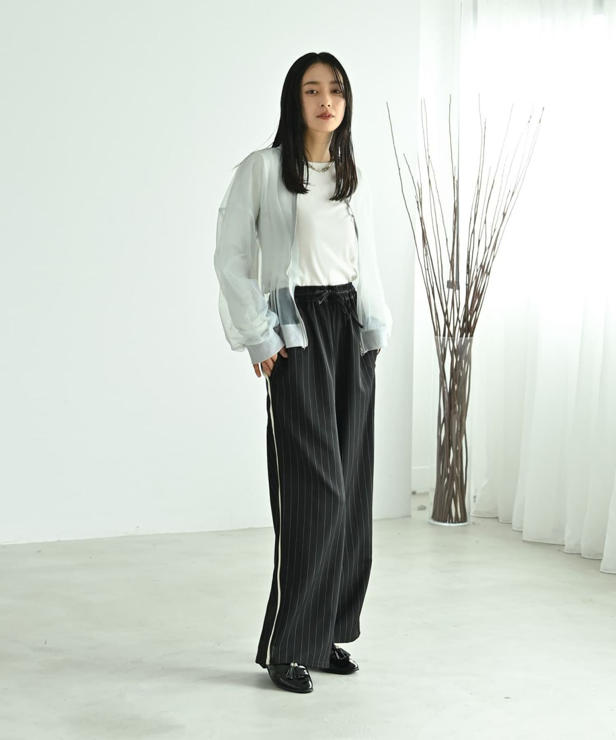 着用イメージ 167cm ブラック