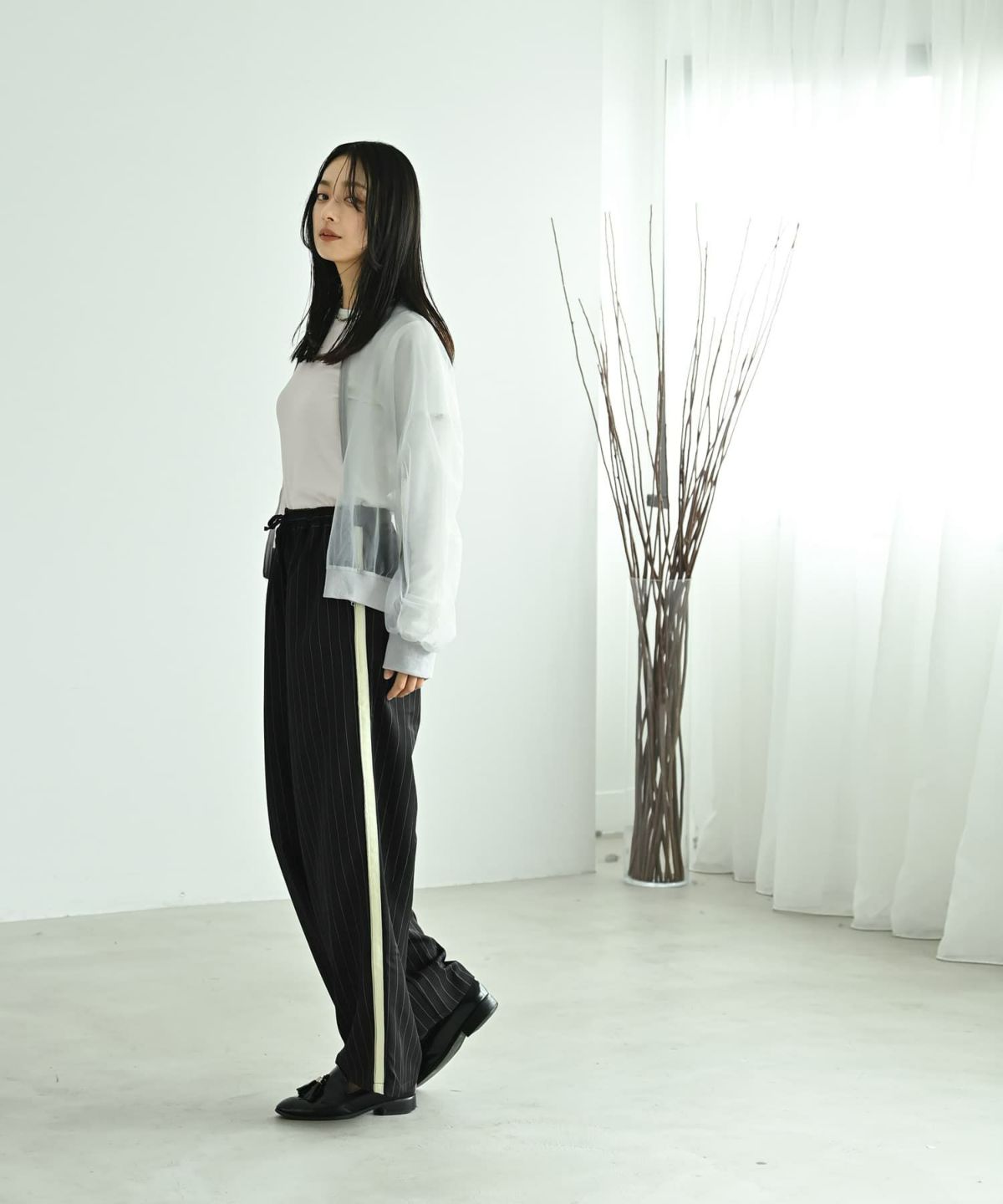 着用イメージ 167cm ブラック