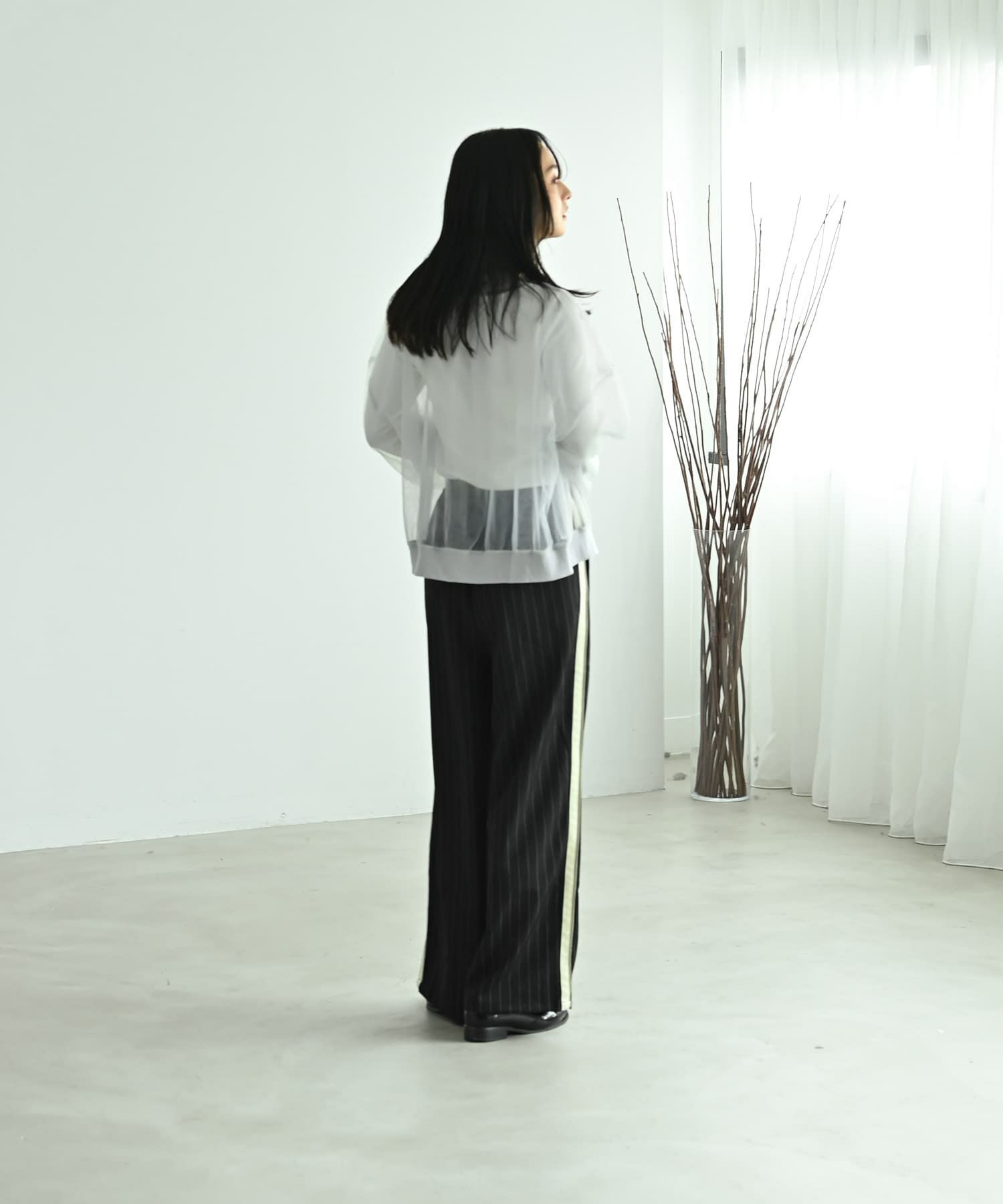 着用イメージ 167cm ブラック