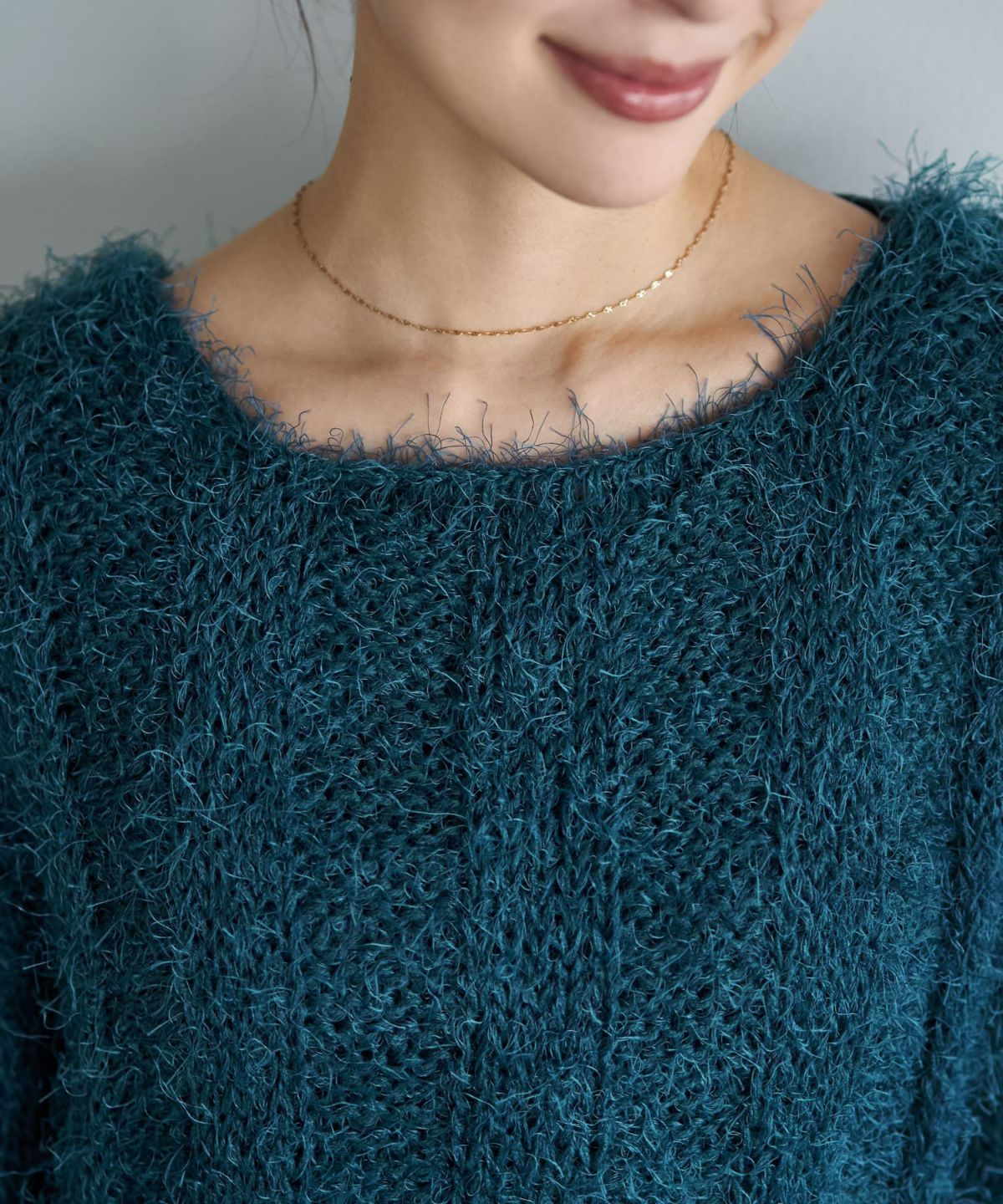 着用イメージ 166cm ダークブルー