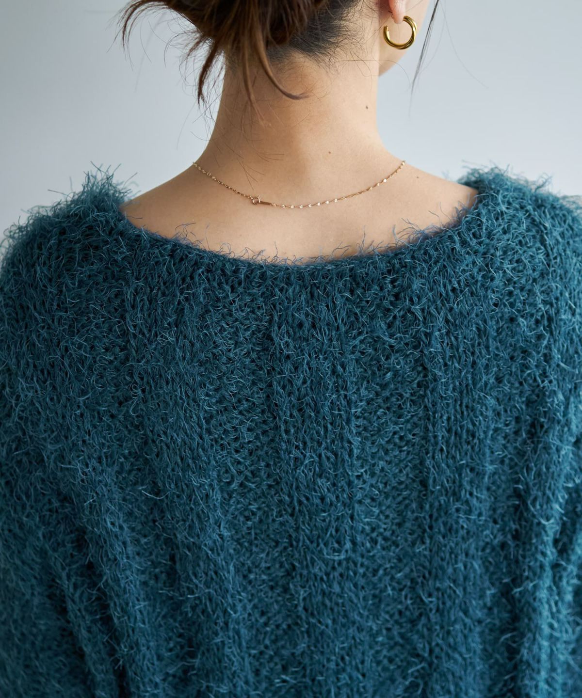 着用イメージ 166cm ダークブルー