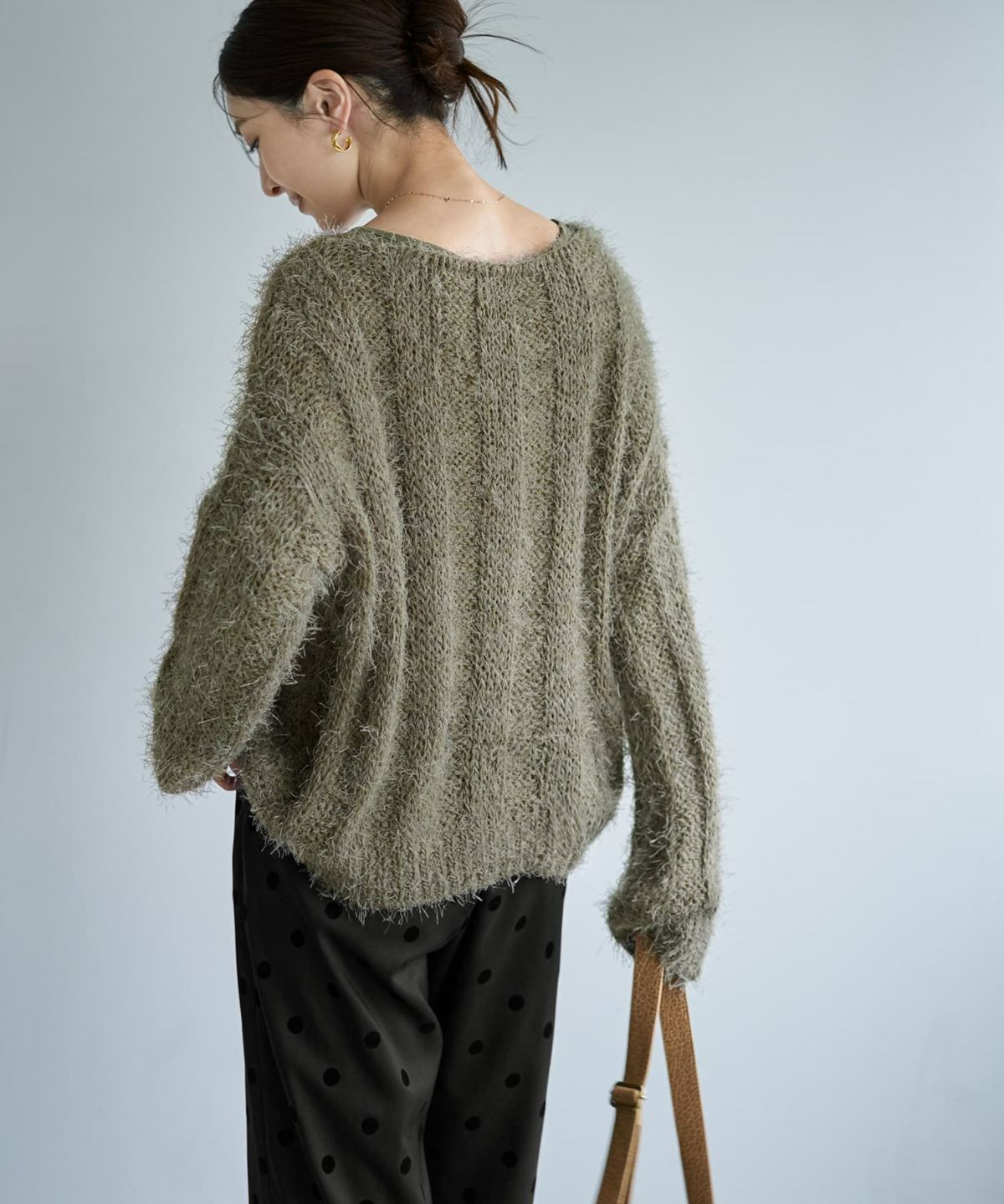 着用イメージ 166cm ライトカーキ