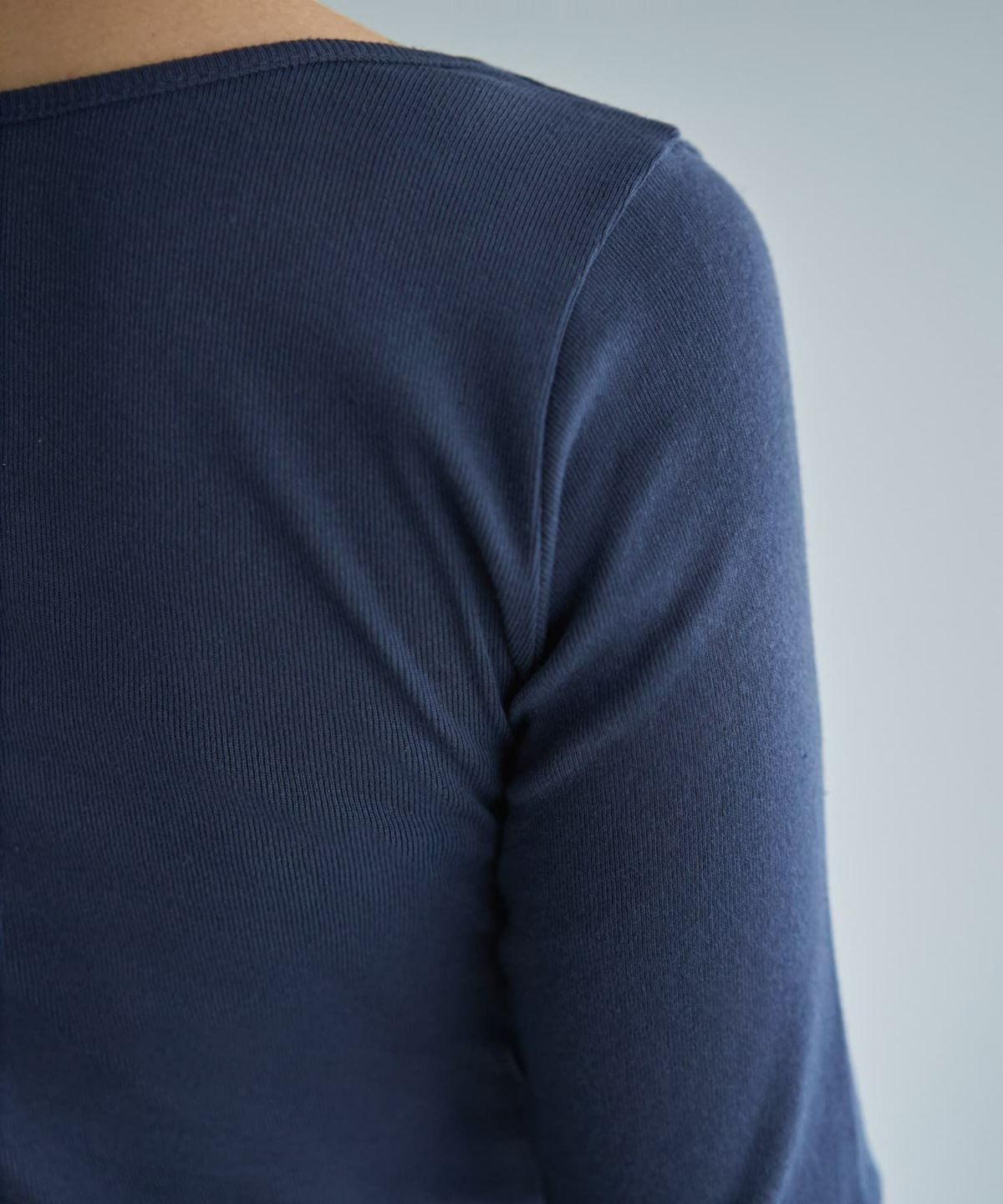 着用イメージ 166cm ダークブルー