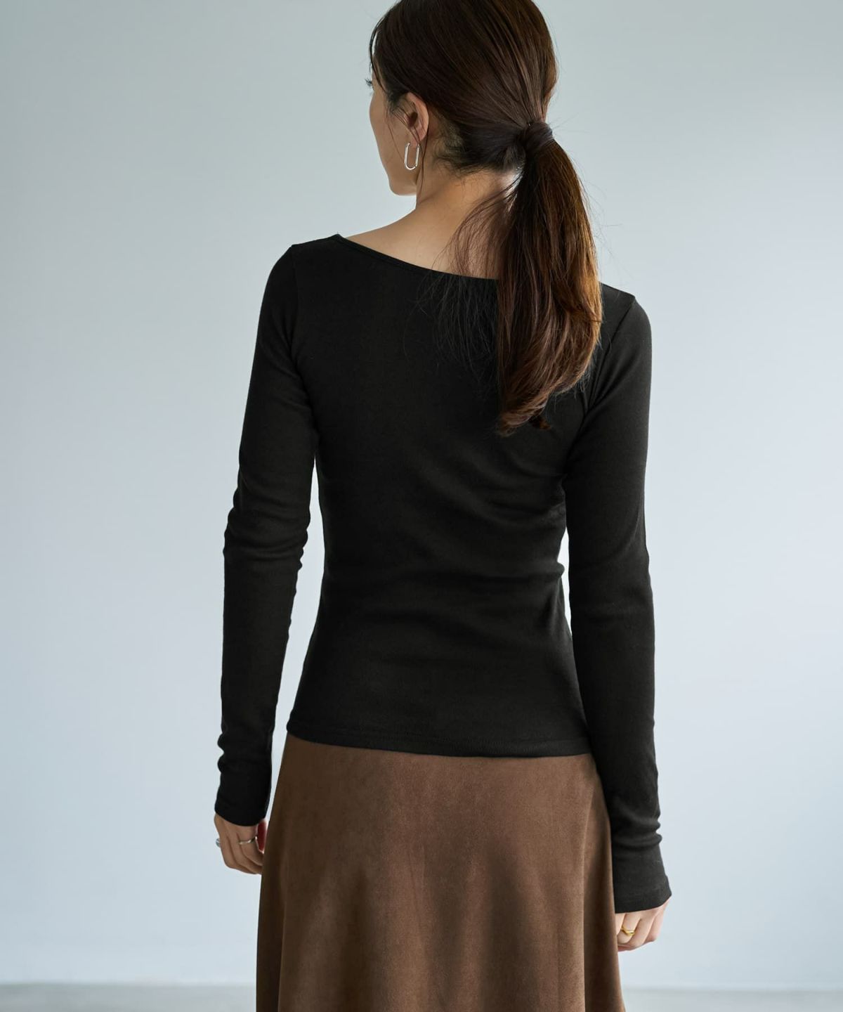 着用イメージ 166cm ブラック