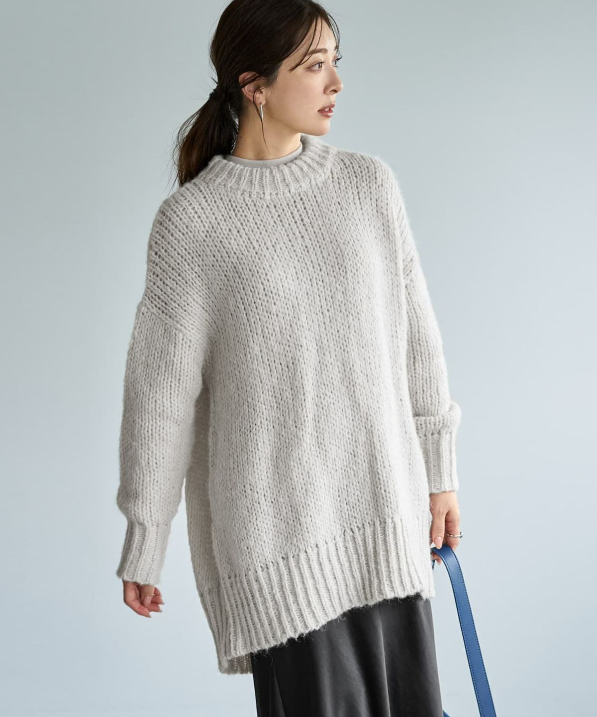 着用イメージ 166cm ベージュ