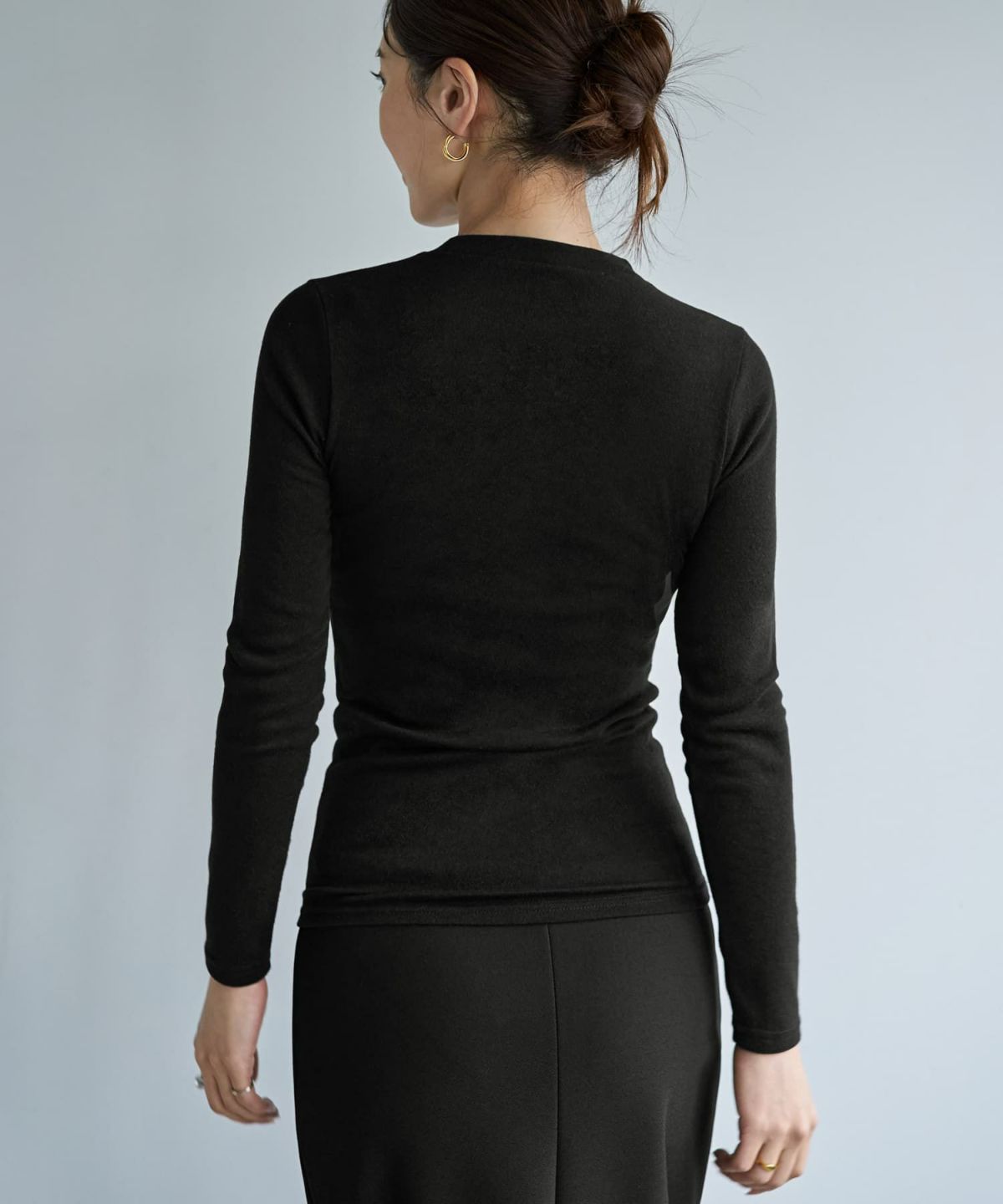 着用イメージ 166cm ブラック