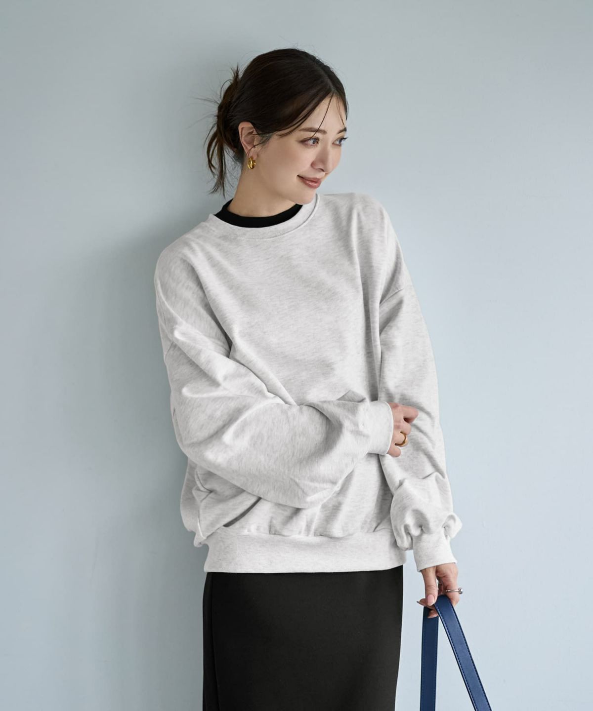 着用イメージ 166cm ブラック