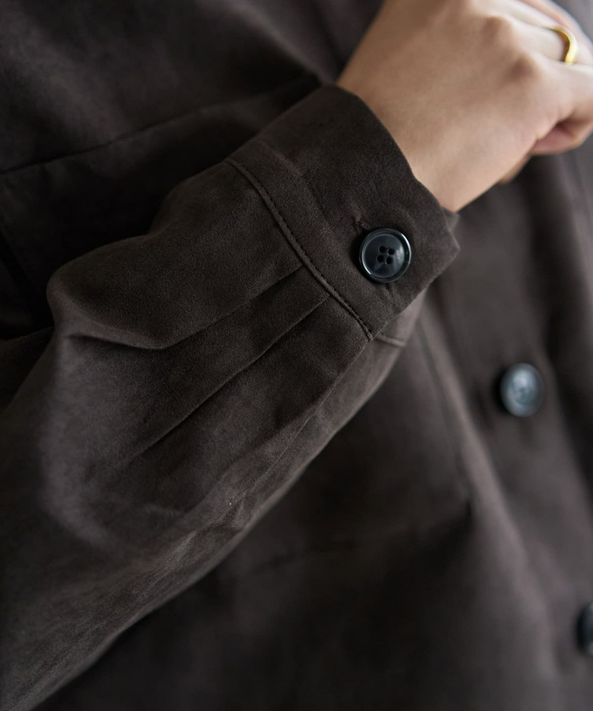 着用イメージ 166cm セピア