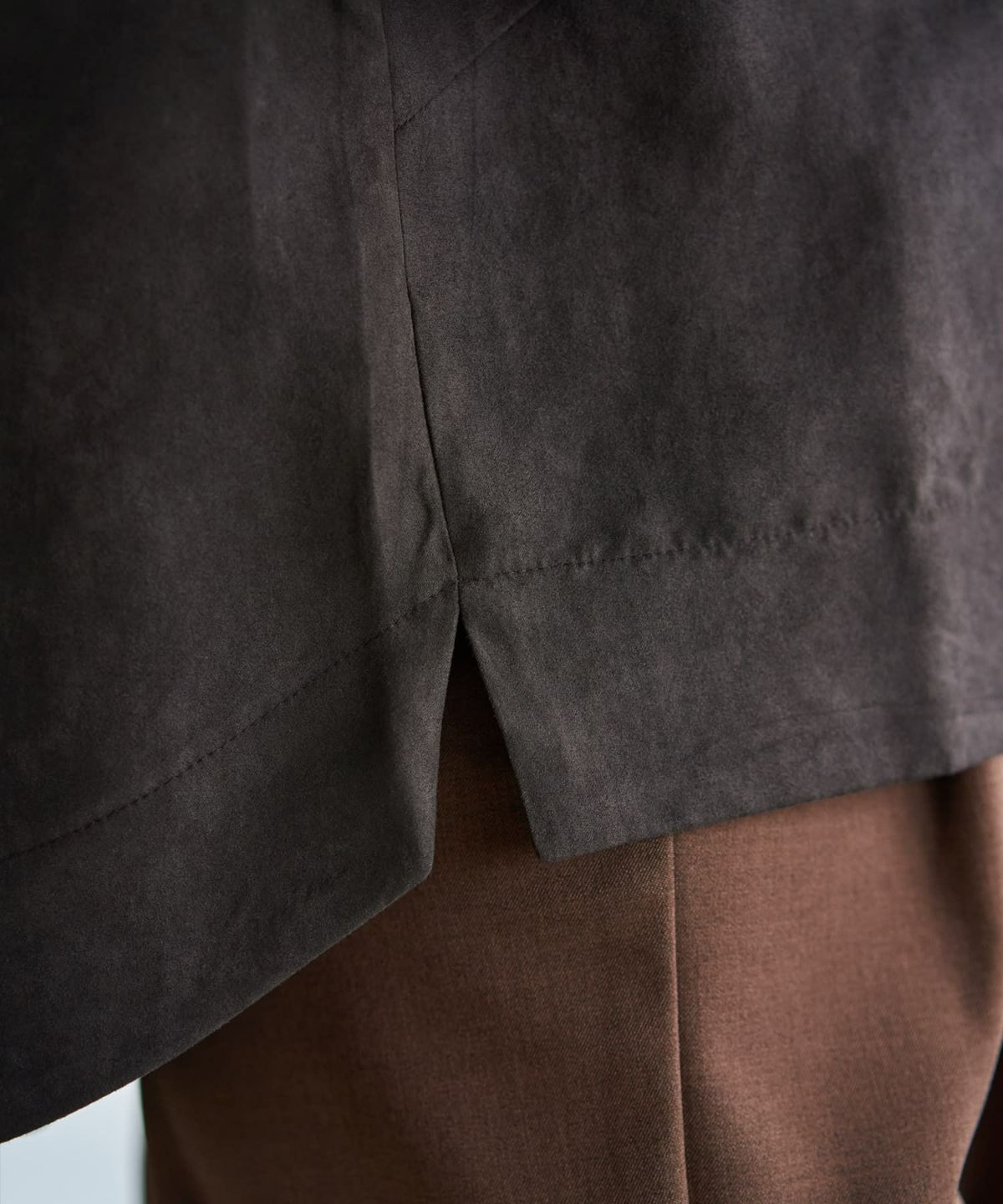 着用イメージ 166cm セピア