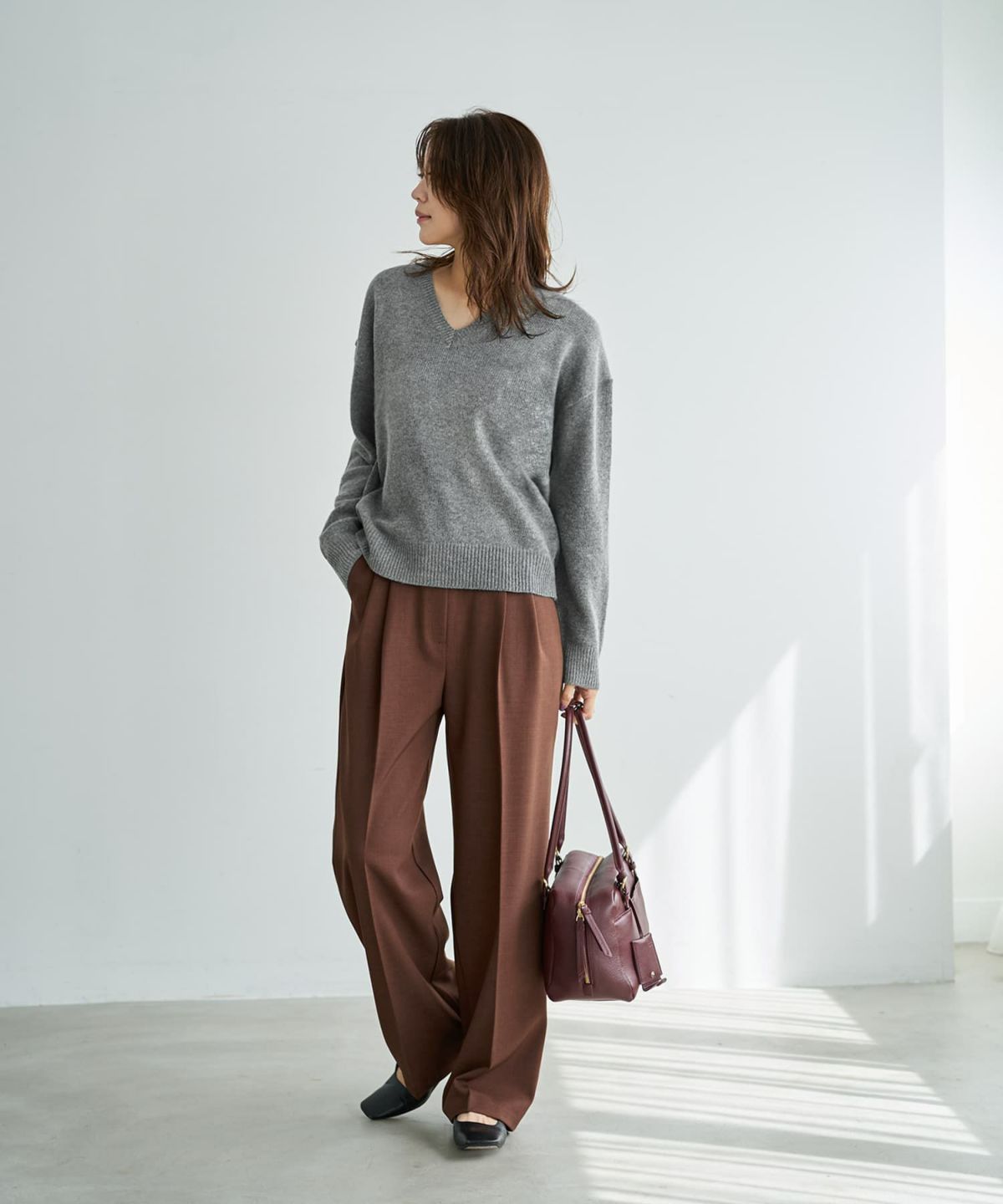 着用イメージ 167cm グレーミックス