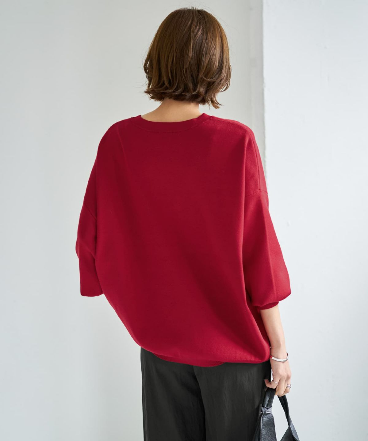 着用イメージ 167cm レッド