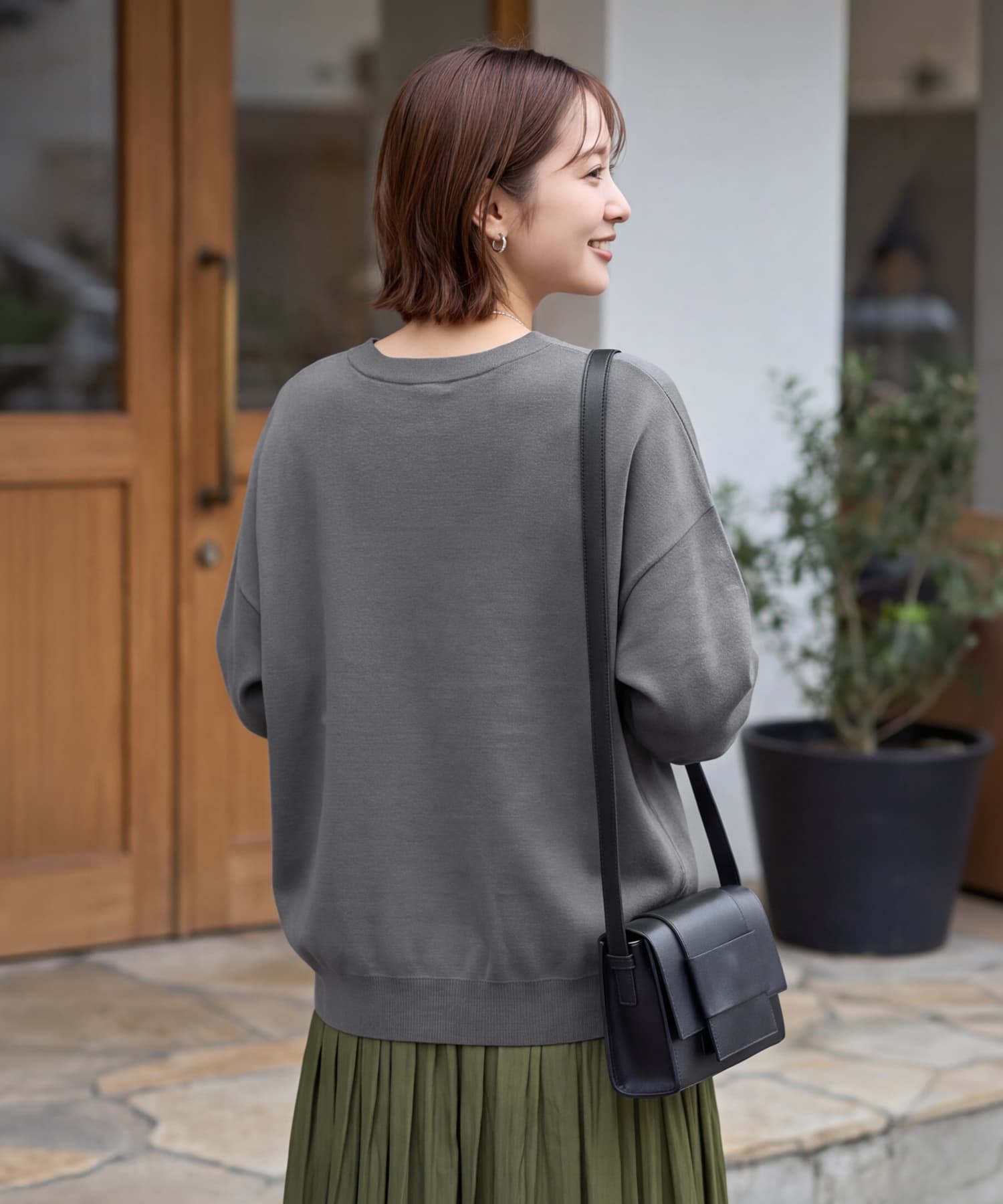 着用イメージ 167cm レッド