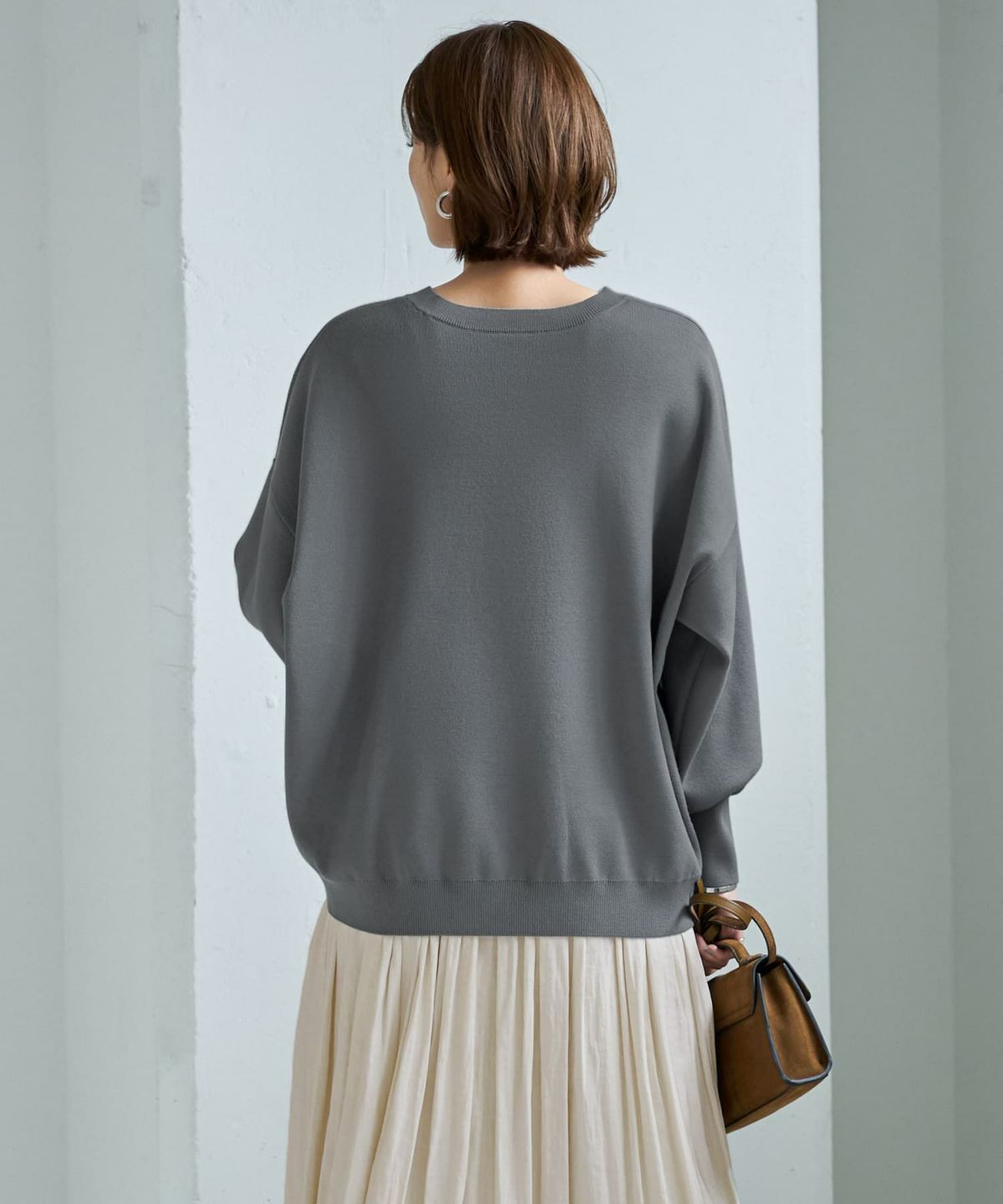 着用イメージ 167cm ダークグレー