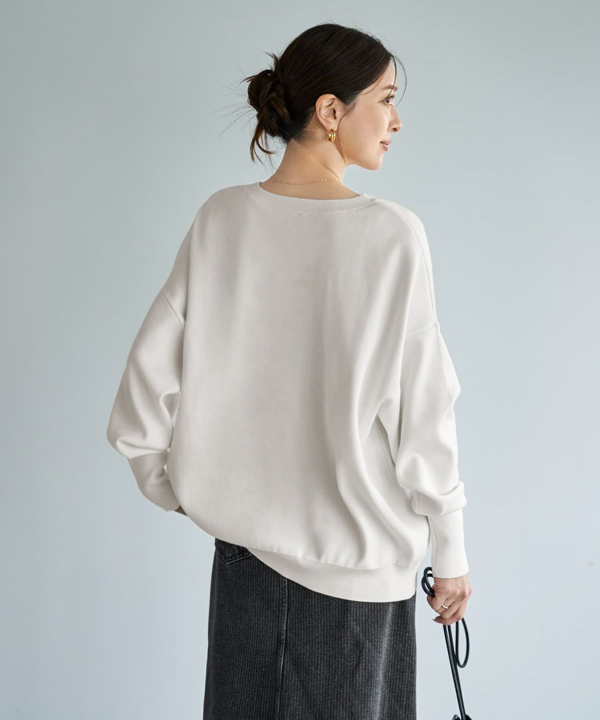 着用イメージ 166cm ホワイト