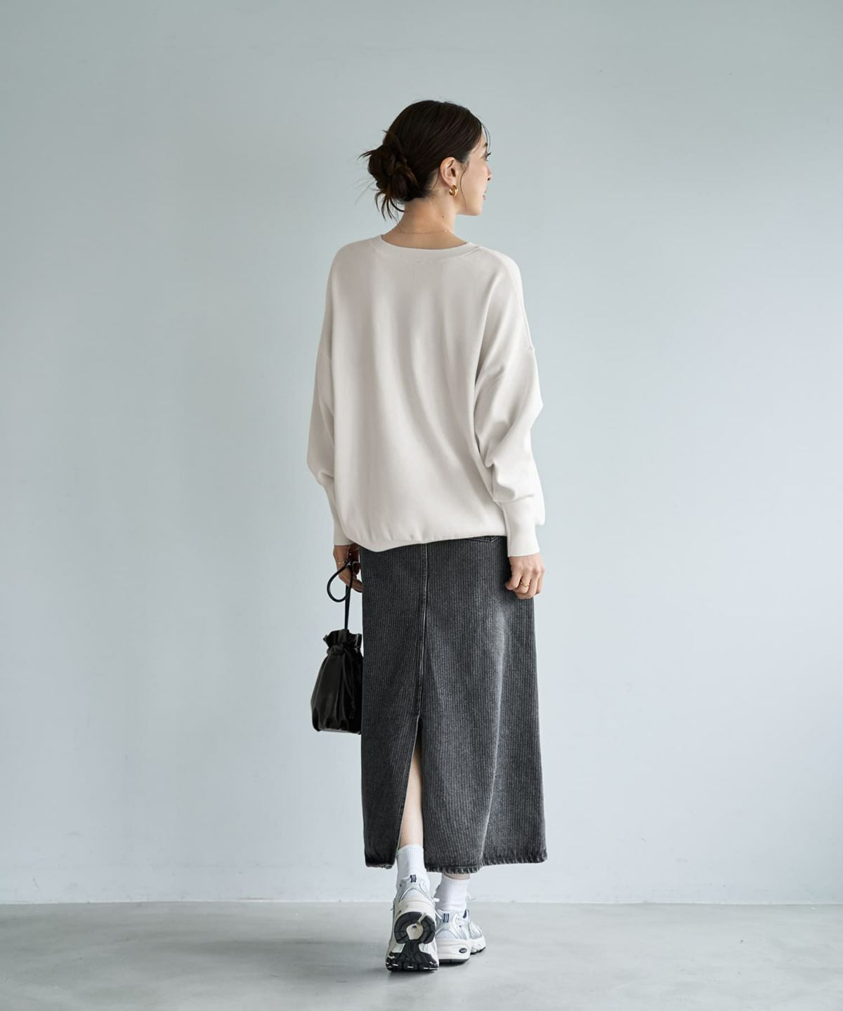 着用イメージ 166cm ホワイト