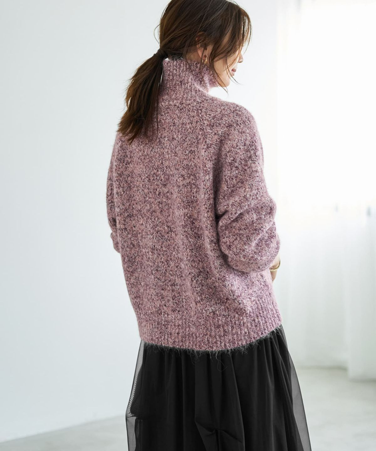 着用イメージ 166cm ピンクミックス