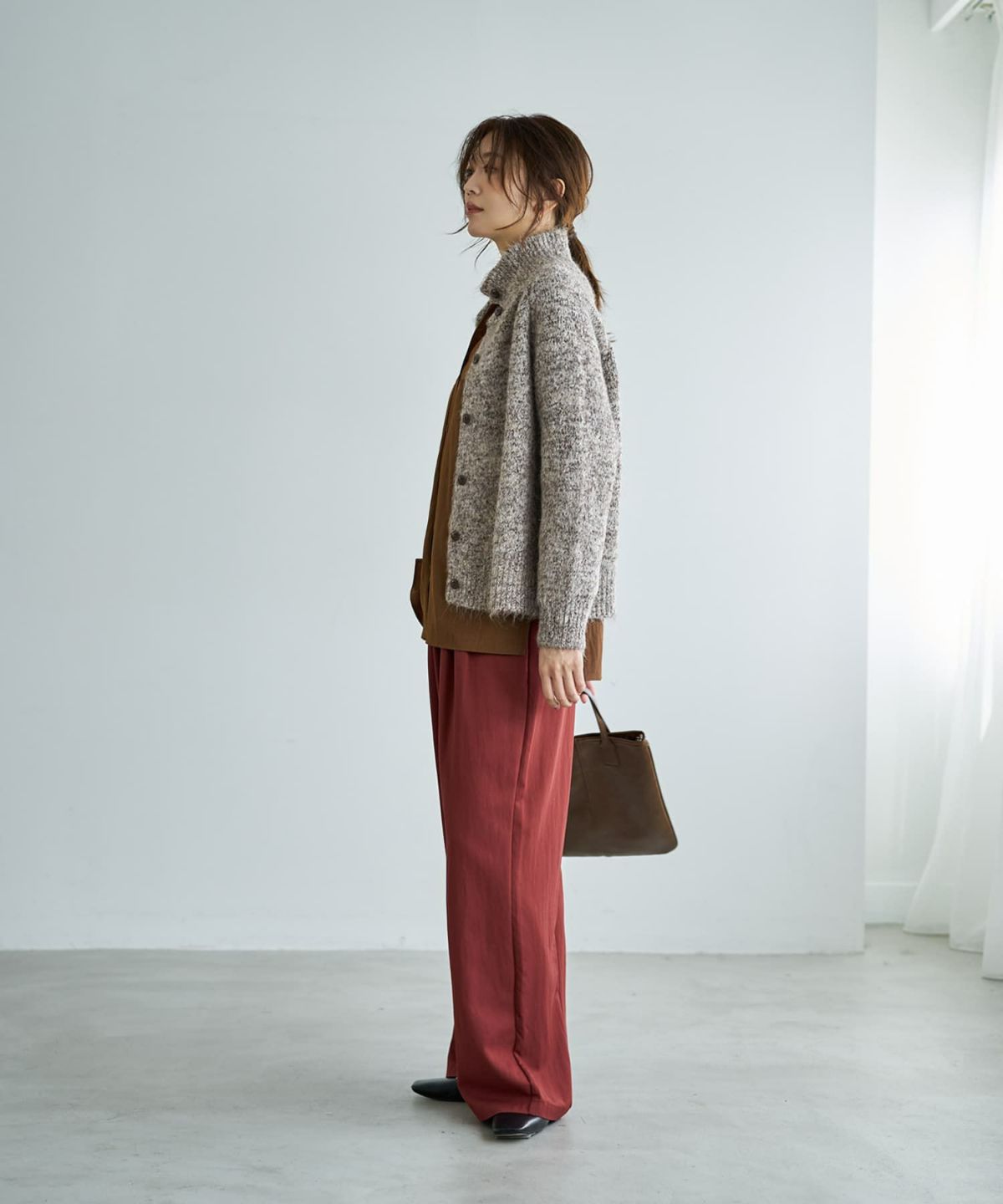 着用イメージ 166cm ブラウンミックス