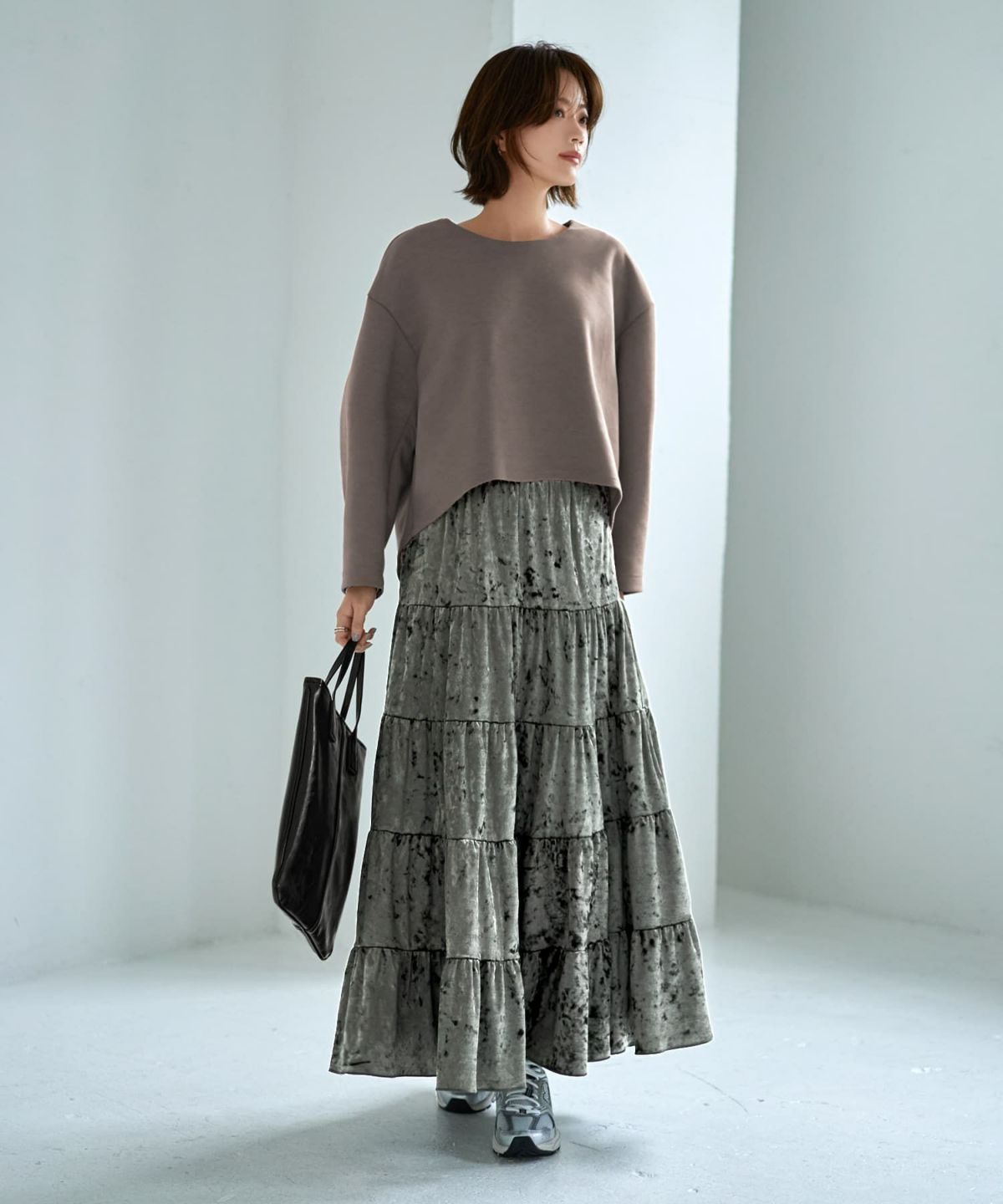 着用イメージ 167cm モスグリーン 02サイズ