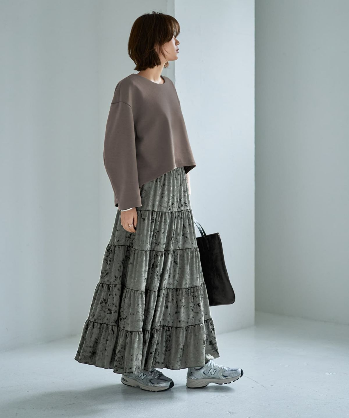 着用イメージ 167cm モスグリーン 02サイズ