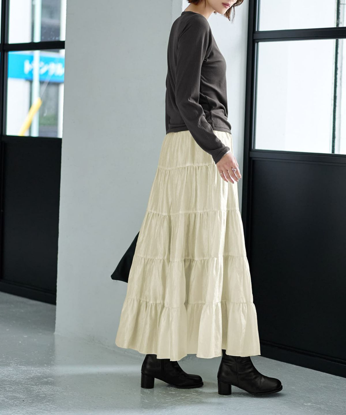 着用イメージ 167cm クリーム 02サイズ