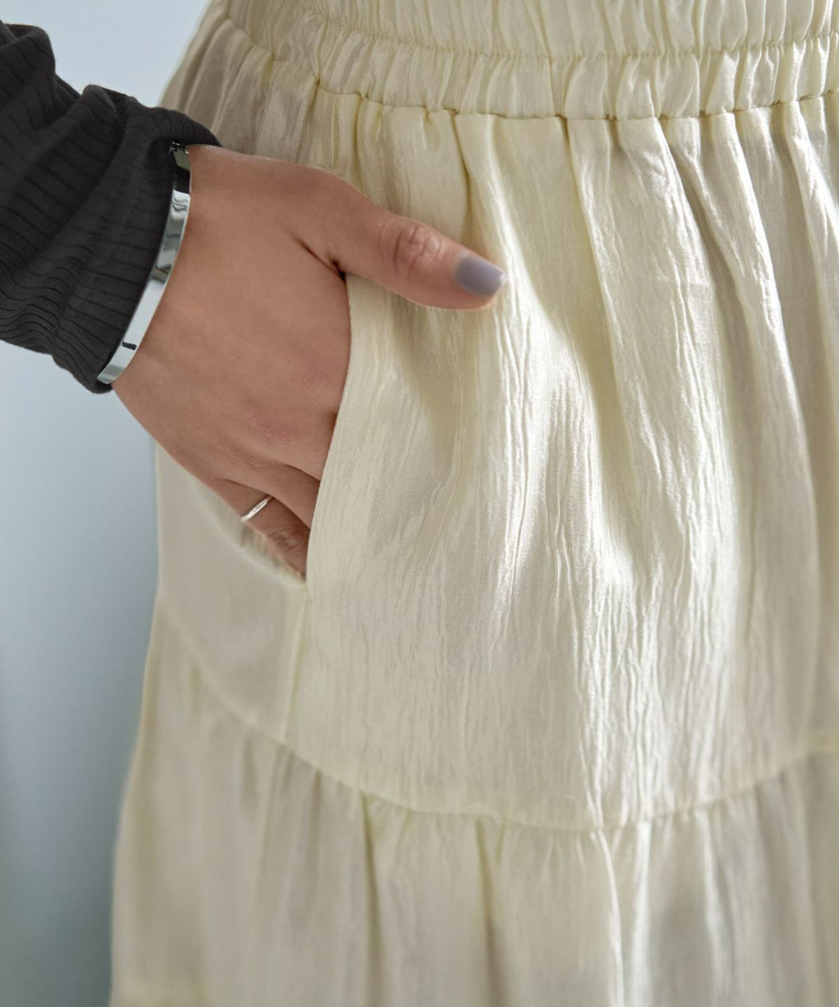 着用イメージ 167cm クリーム 02サイズ