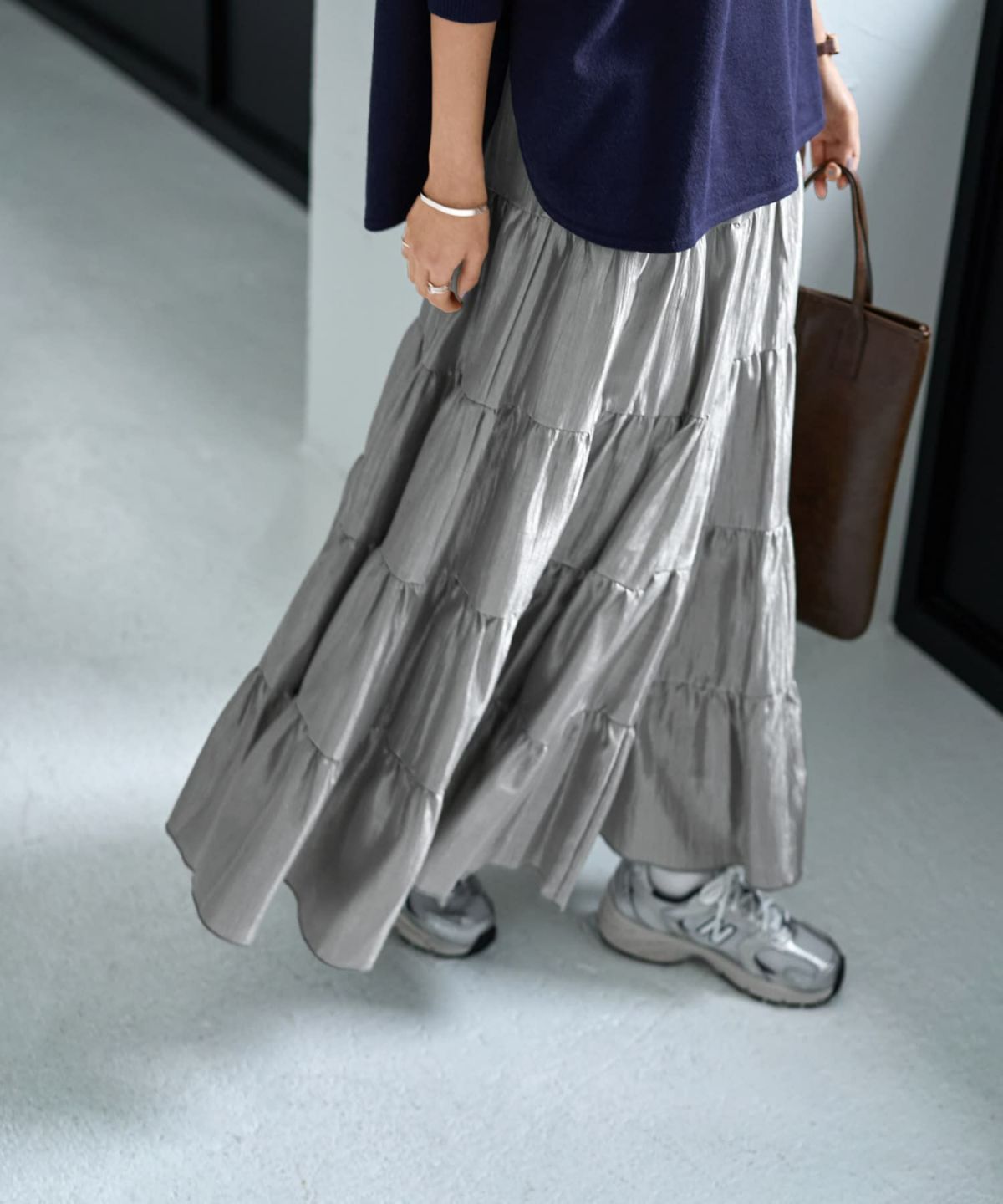 着用イメージ 167cm ライトグレー 02サイズ