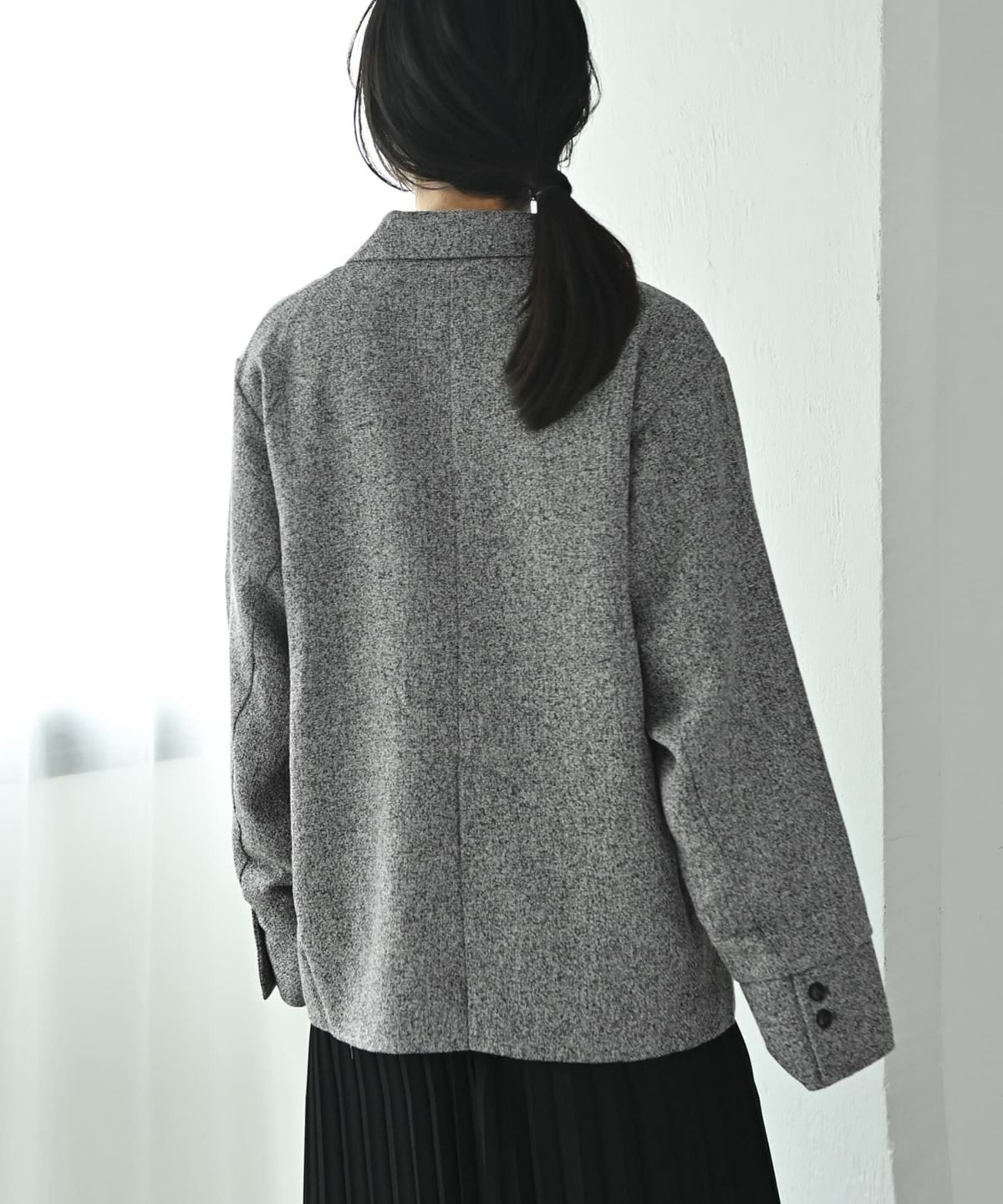 着用イメージ 167cm グレー