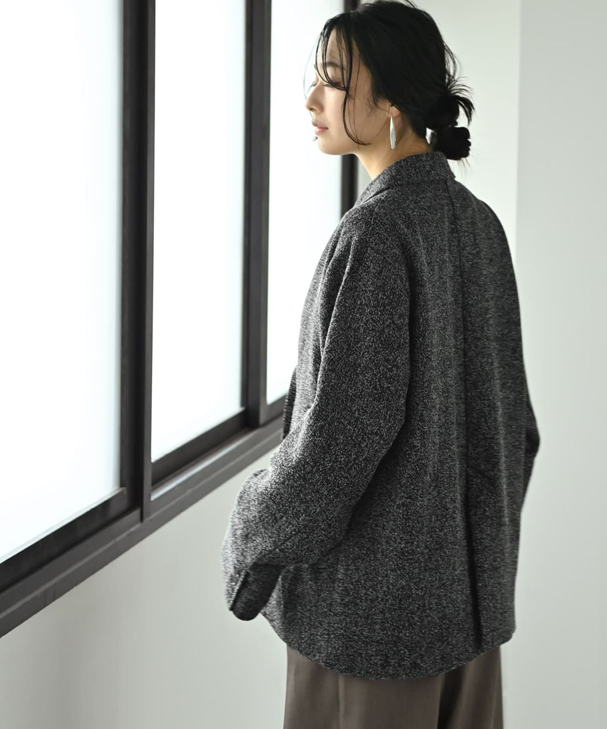 着用イメージ 167cm ブラック