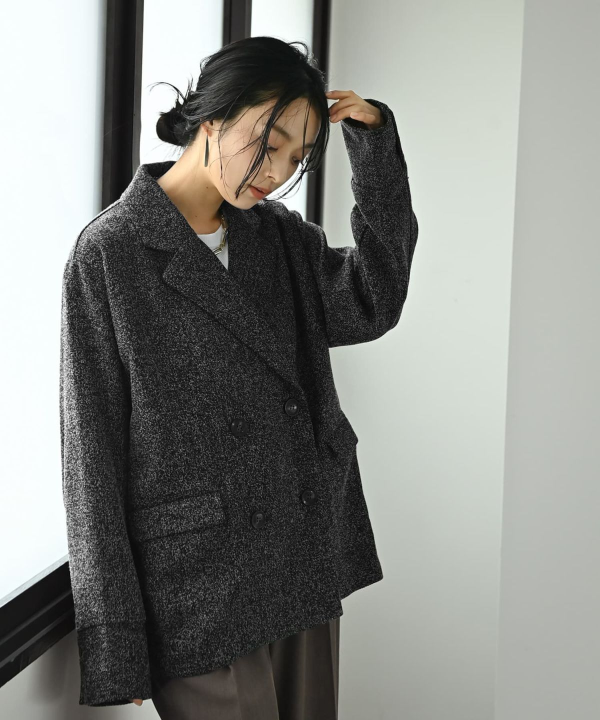 着用イメージ 167cm ブラック