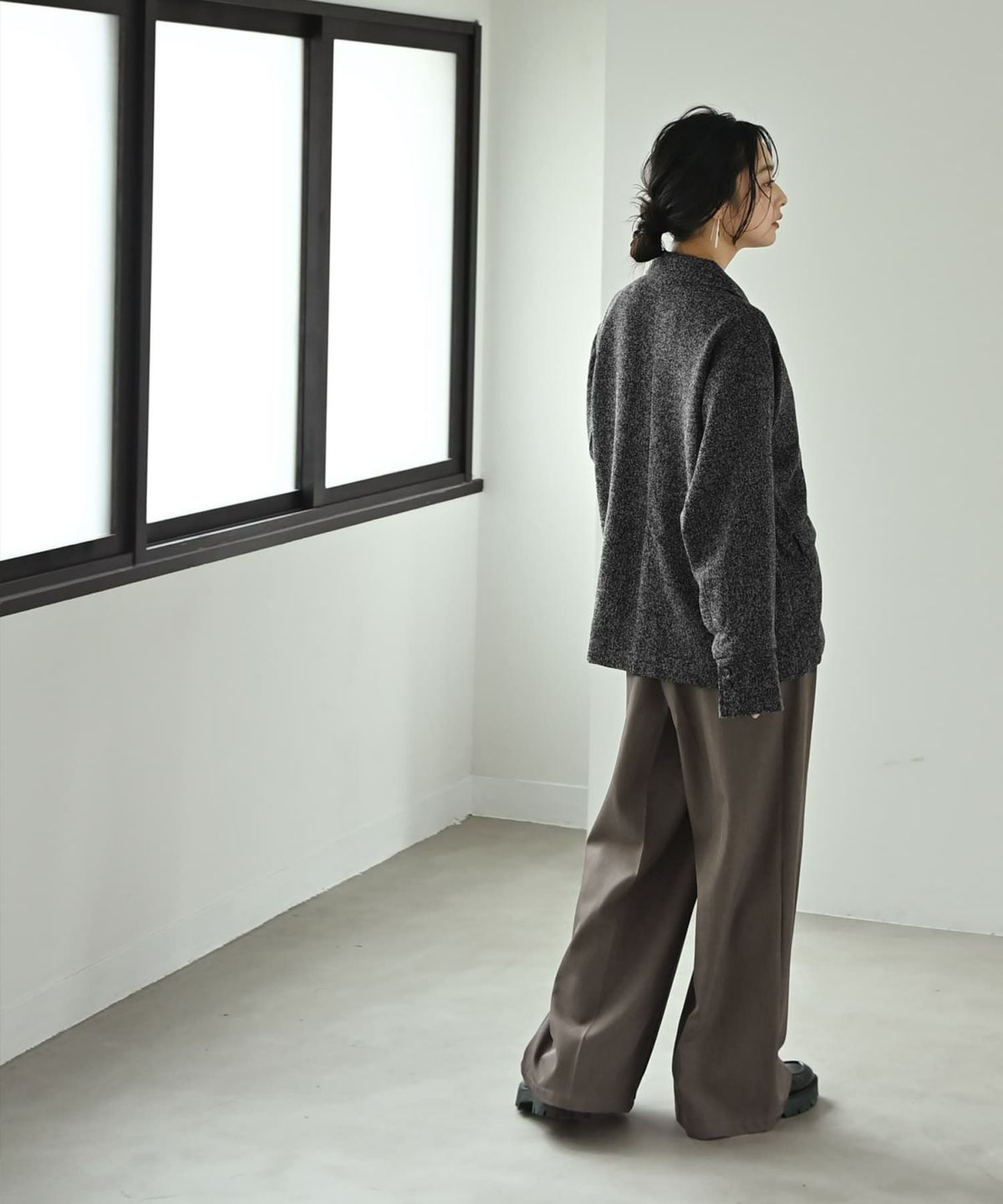 着用イメージ 167cm ブラック