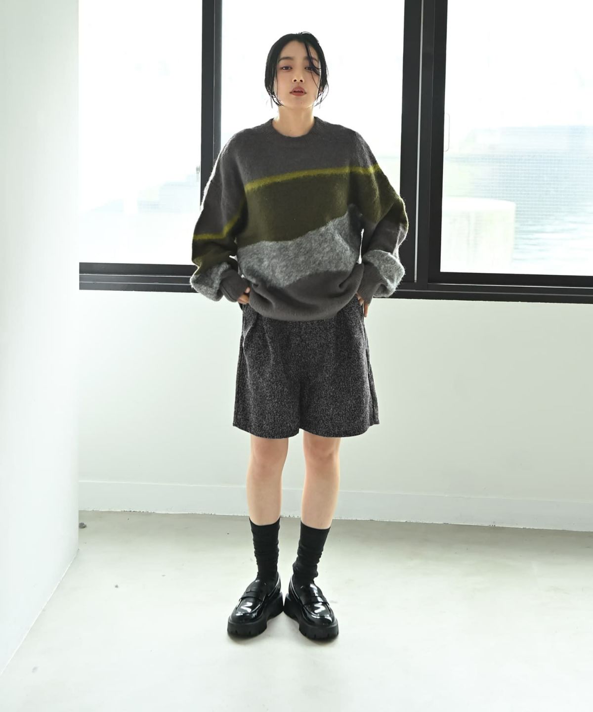 着用イメージ 167cm ブラック