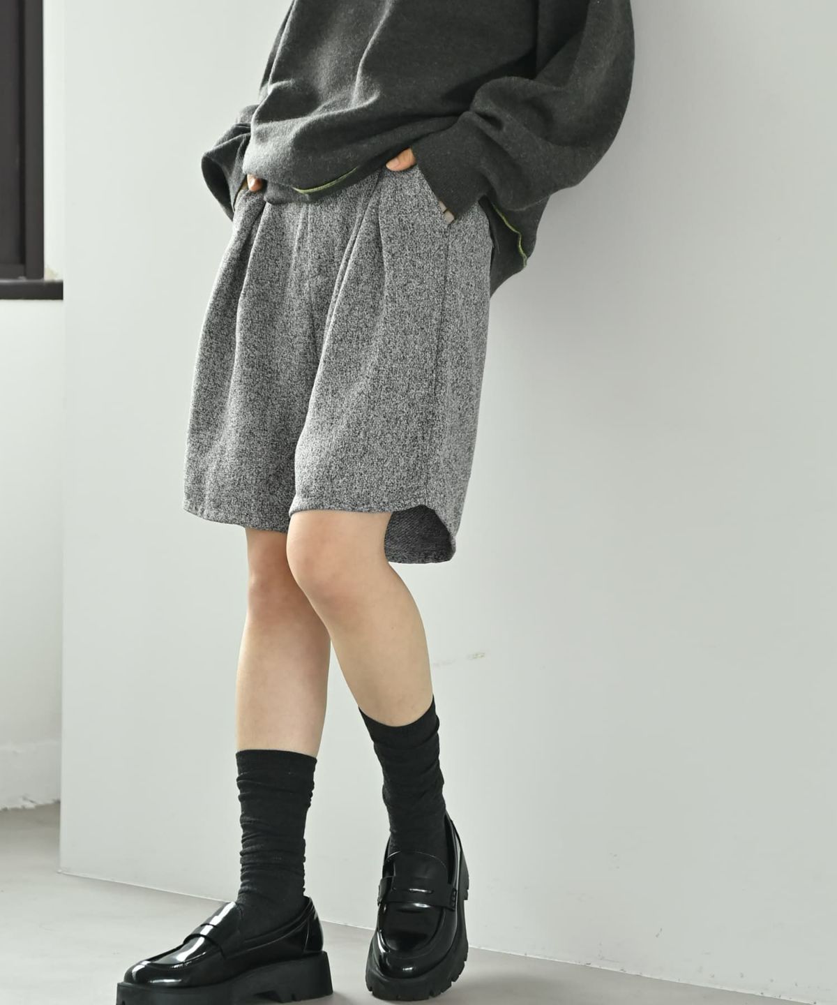 着用イメージ 167cm グレー