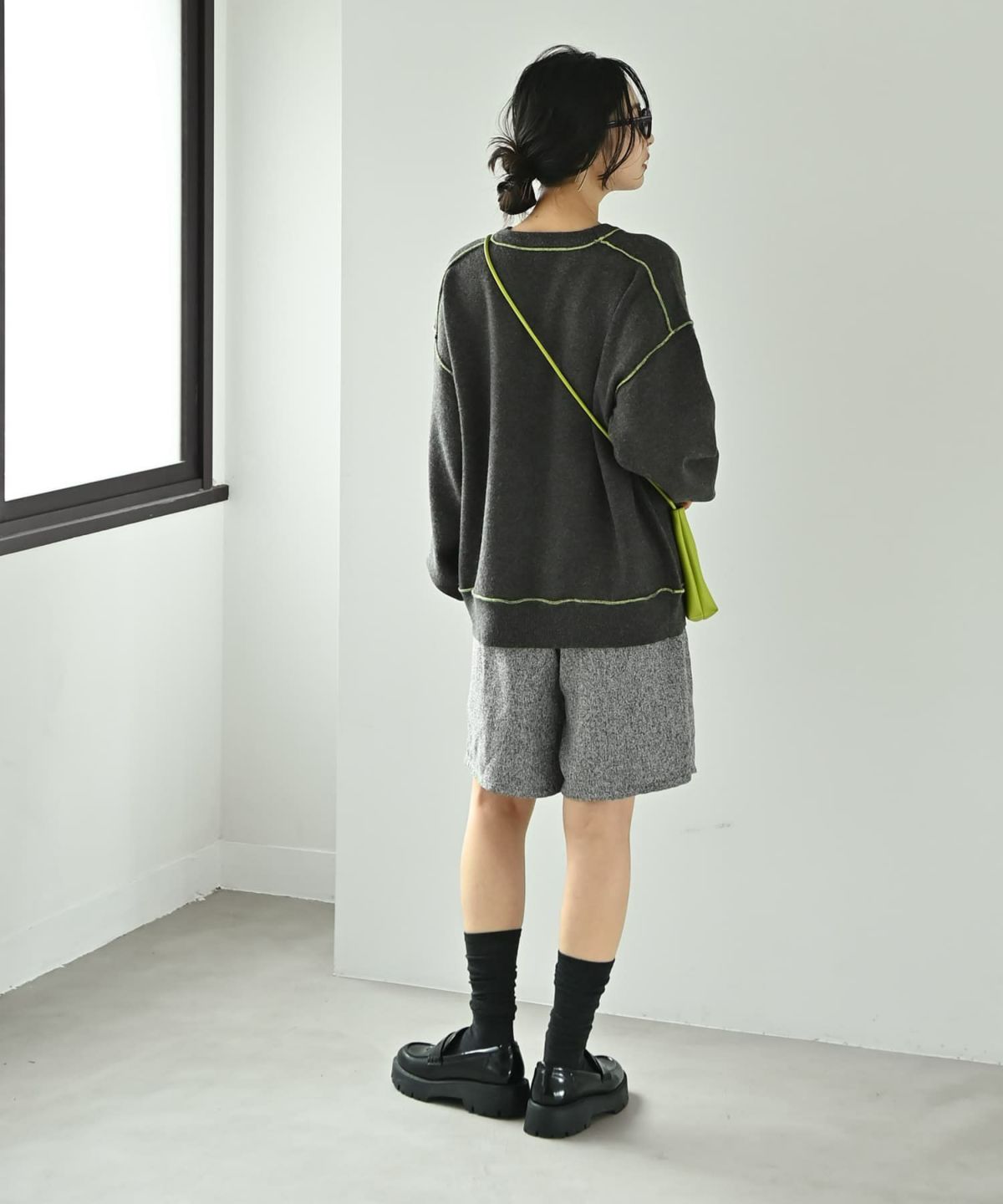 着用イメージ 167cm グレー