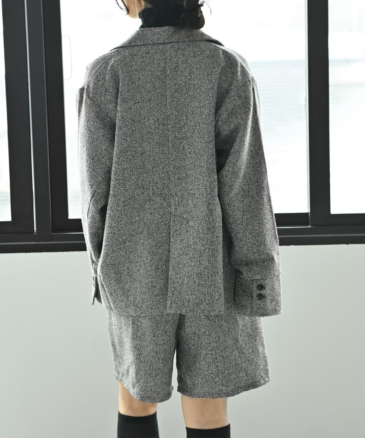 着用イメージ 167cm グレー