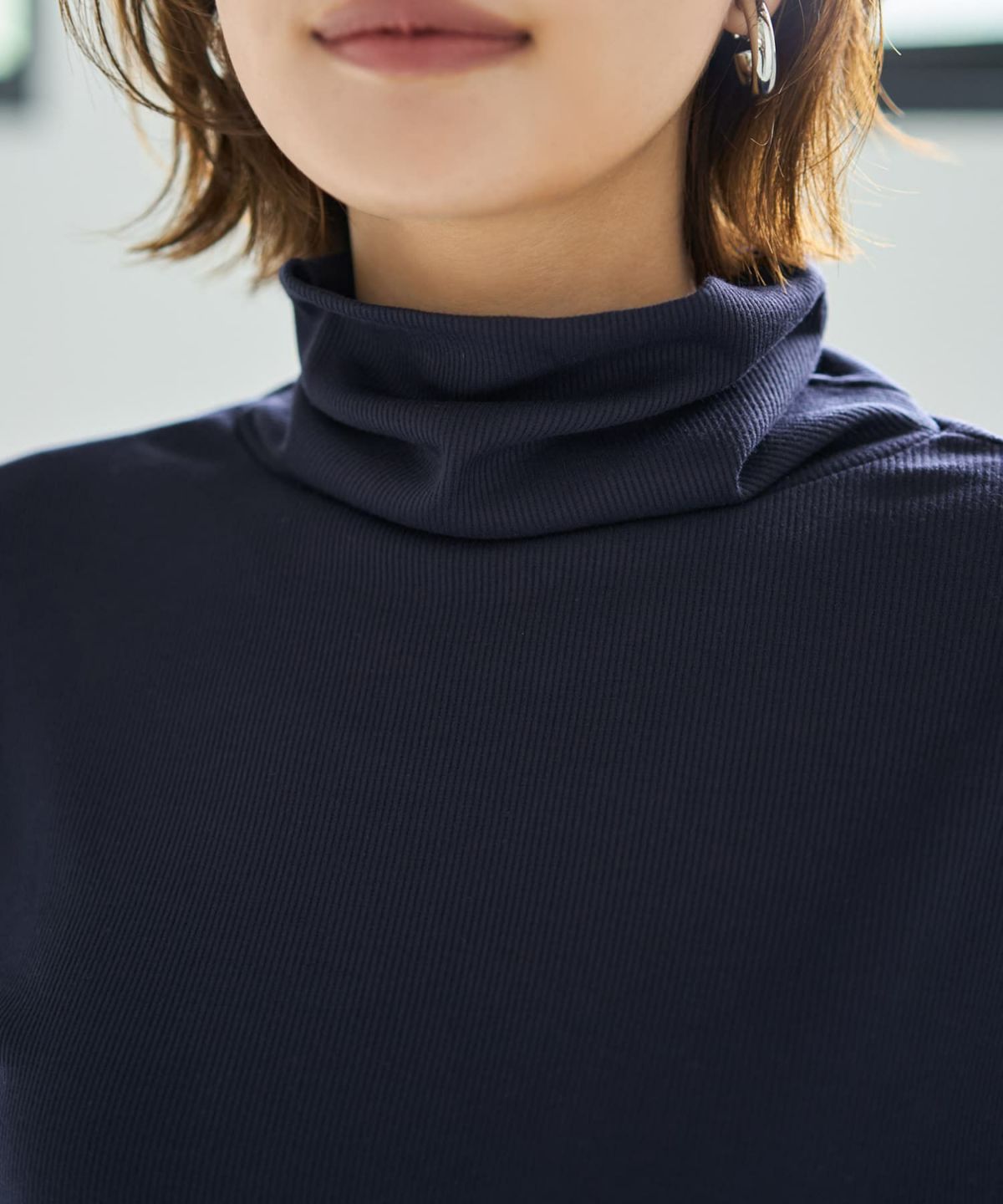 着用イメージ 167cm ネイビー