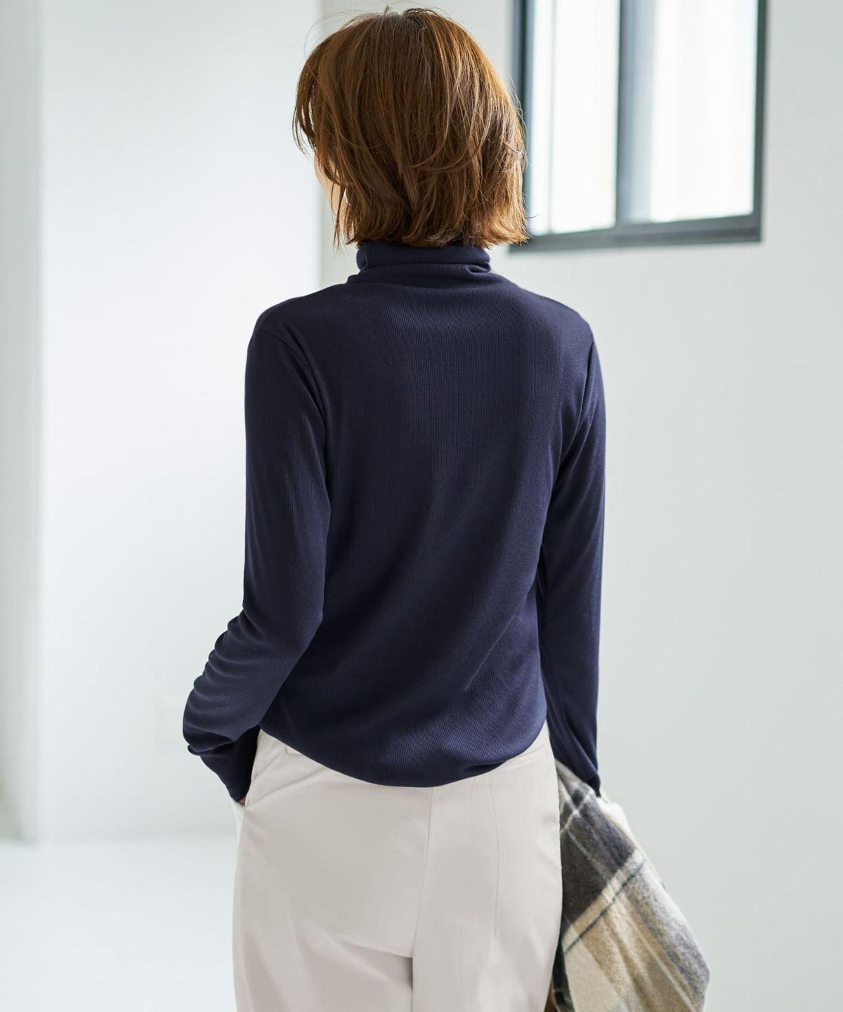 着用イメージ 167cm ネイビー