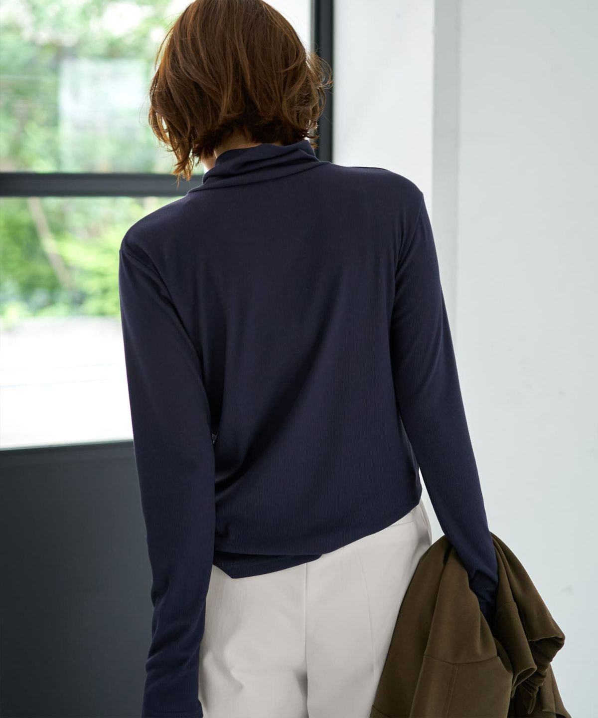 着用イメージ 167cm ネイビー