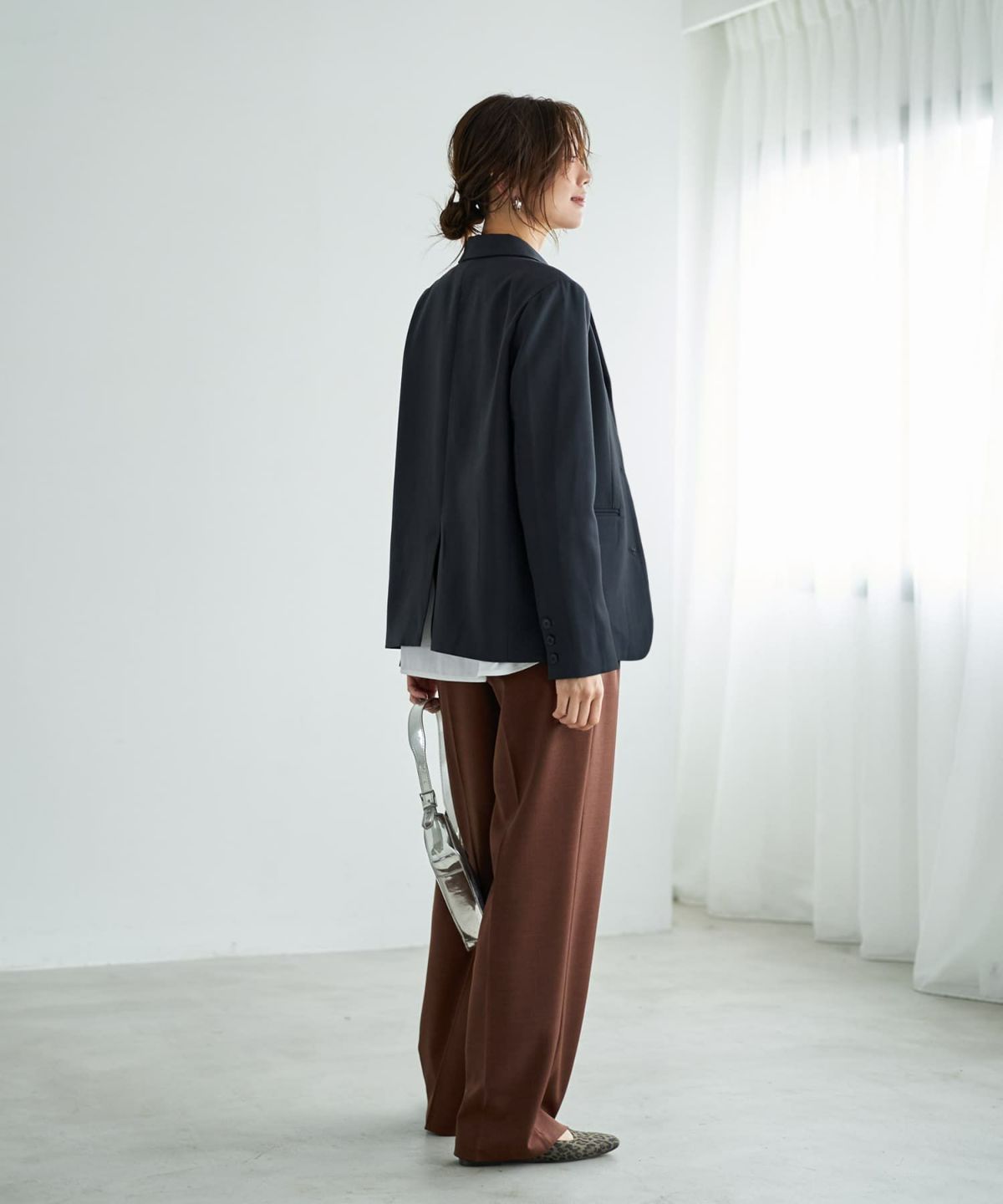 着用イメージ 166cm ミッドナイト