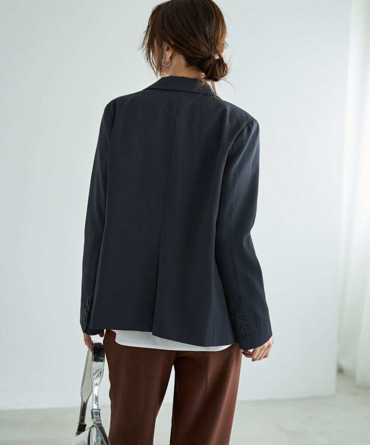 着用イメージ 166cm ミッドナイト