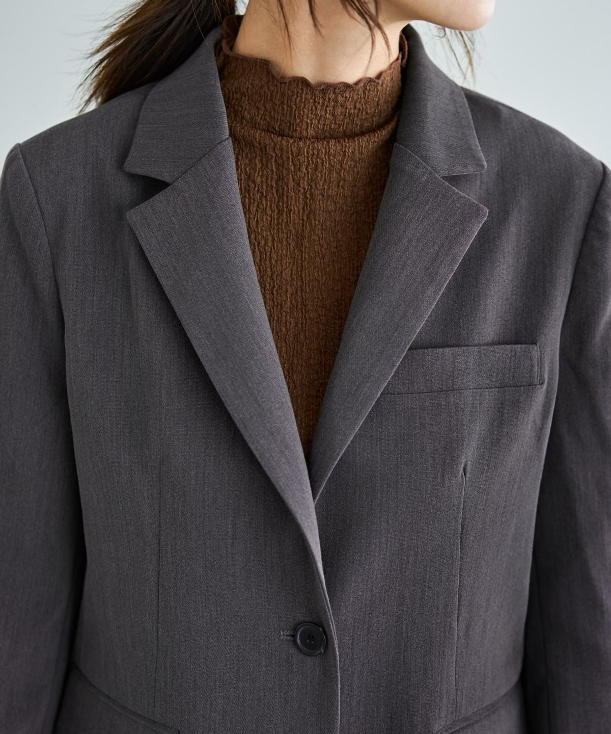 着用イメージ 166cm グレー