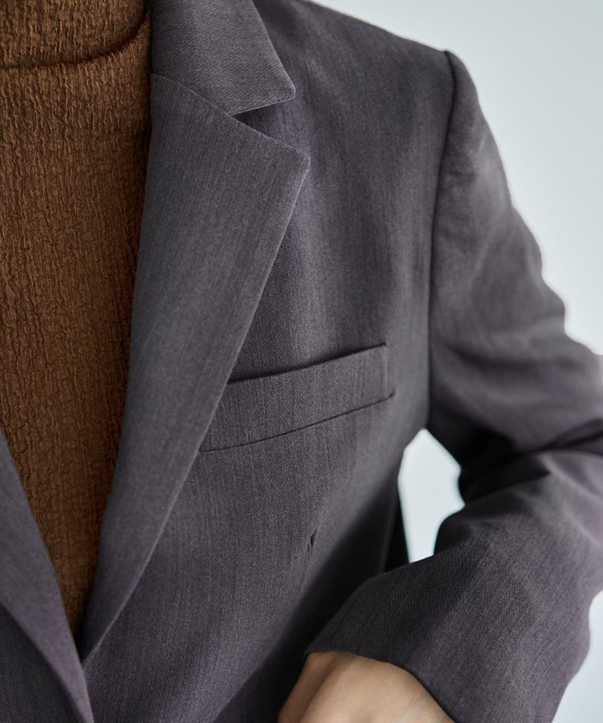 着用イメージ 166cm グレー