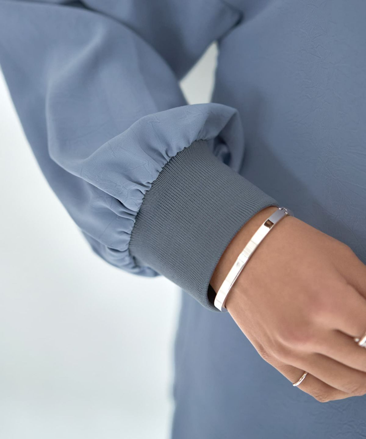 着用イメージ 167cm ライトブルー