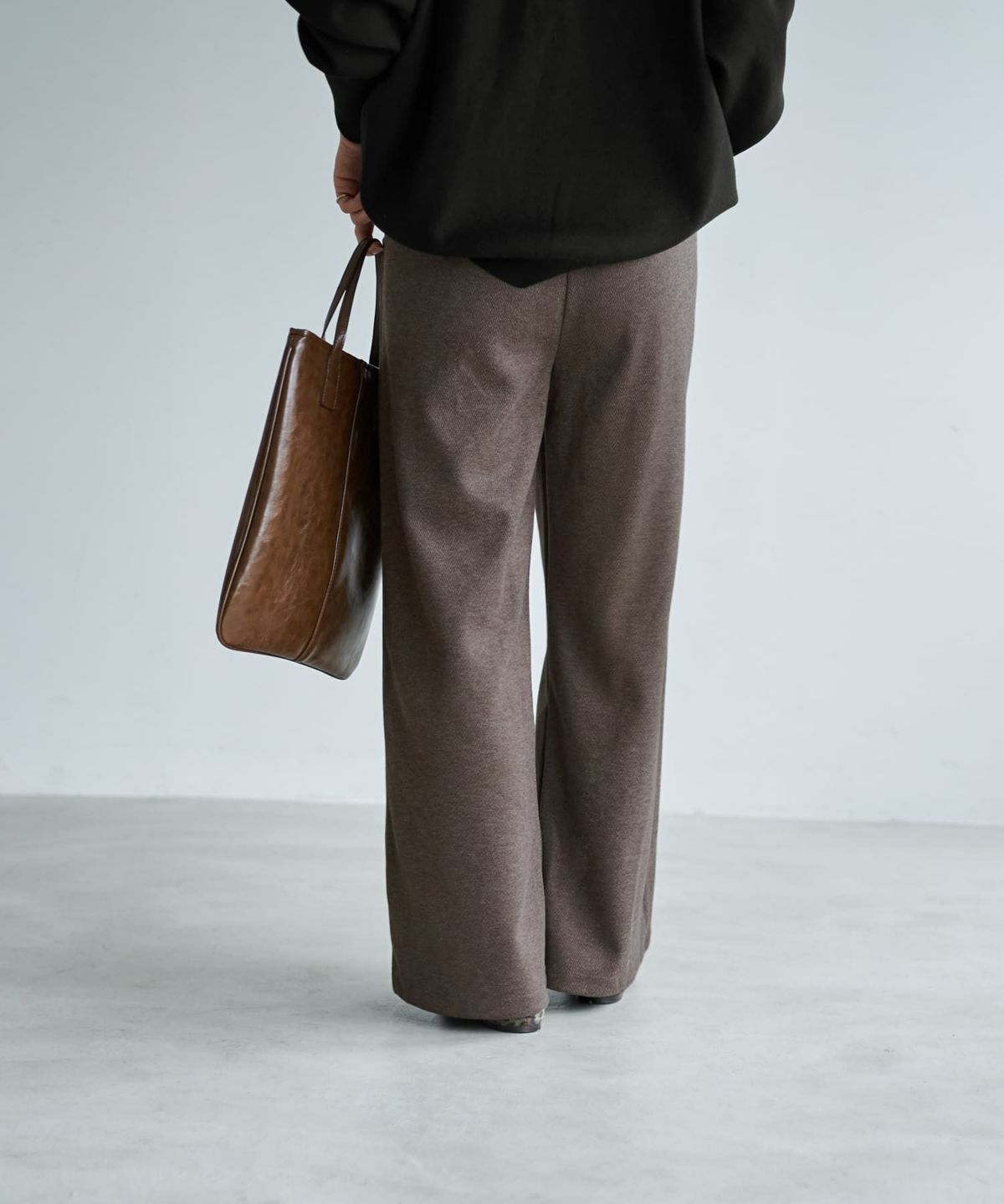 着用イメージ 166cm ブラウン