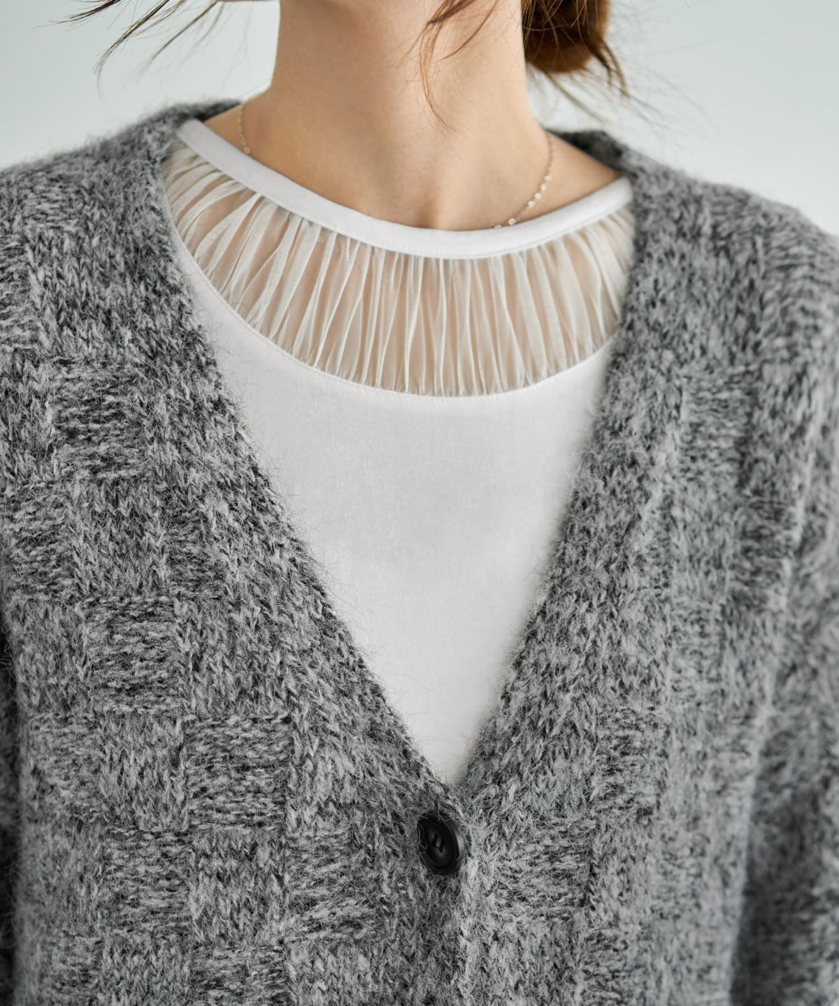 着用イメージ 166cm グレーミックス