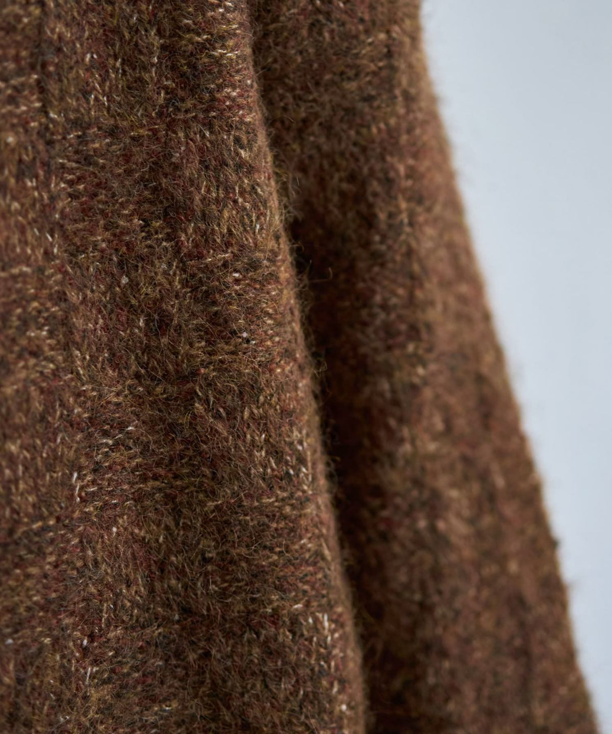 着用イメージ 167cm ブラウンミックス