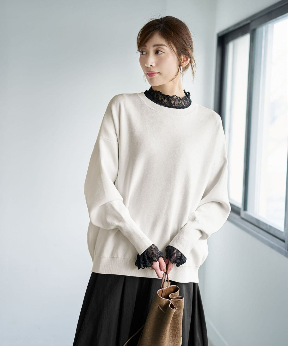 着用イメージ 167cm ブラック